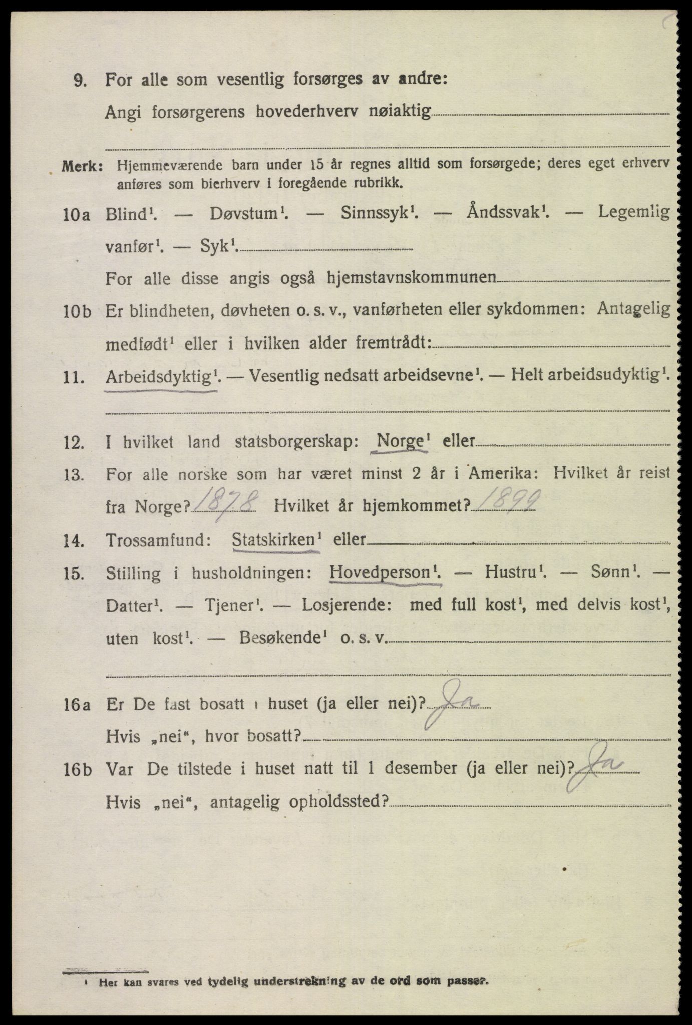 SAK, 1920 census for Lista, 1920, p. 11798