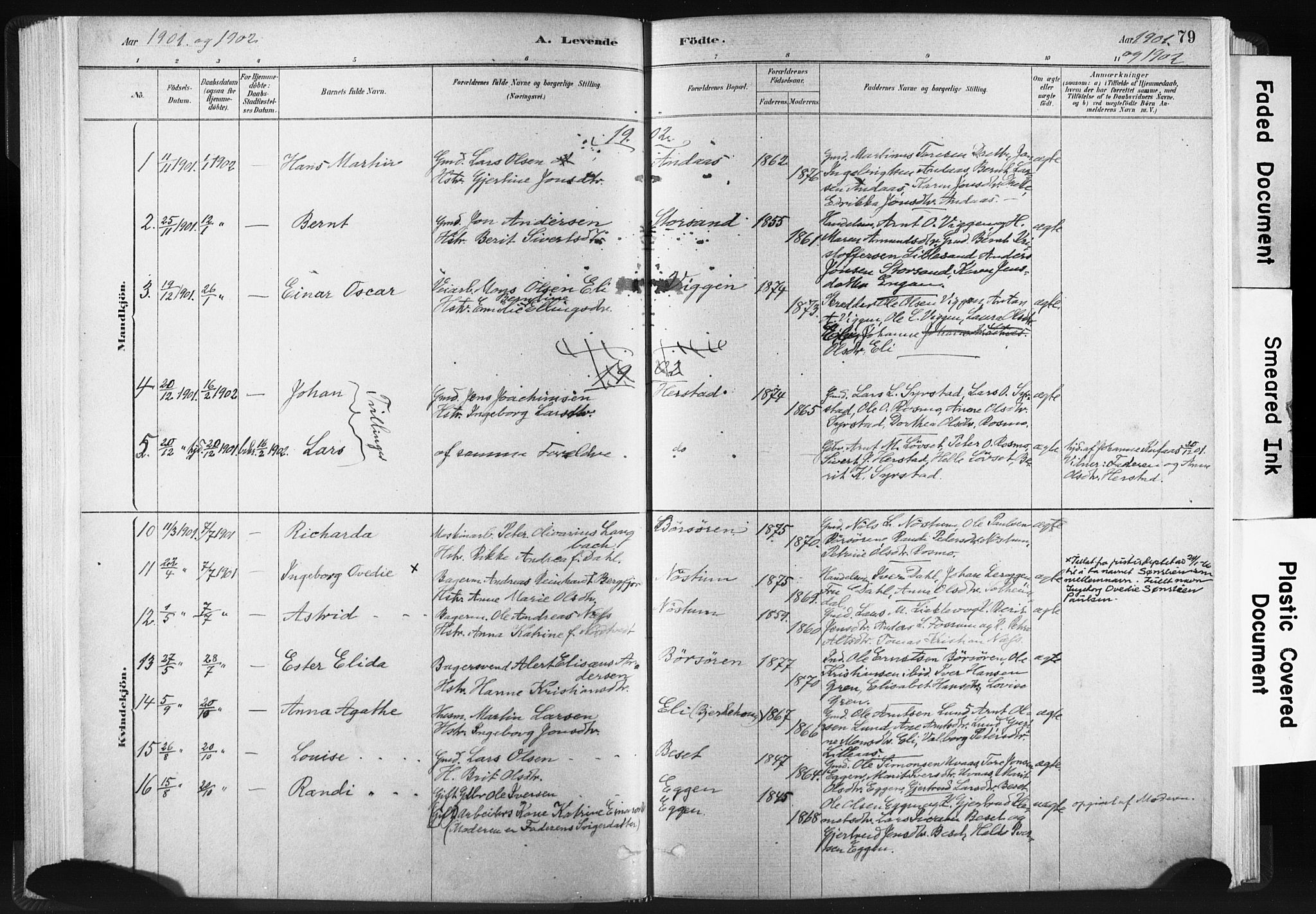 Ministerialprotokoller, klokkerbøker og fødselsregistre - Sør-Trøndelag, SAT/A-1456/665/L0773: Parish register (official) no. 665A08, 1879-1905, p. 79