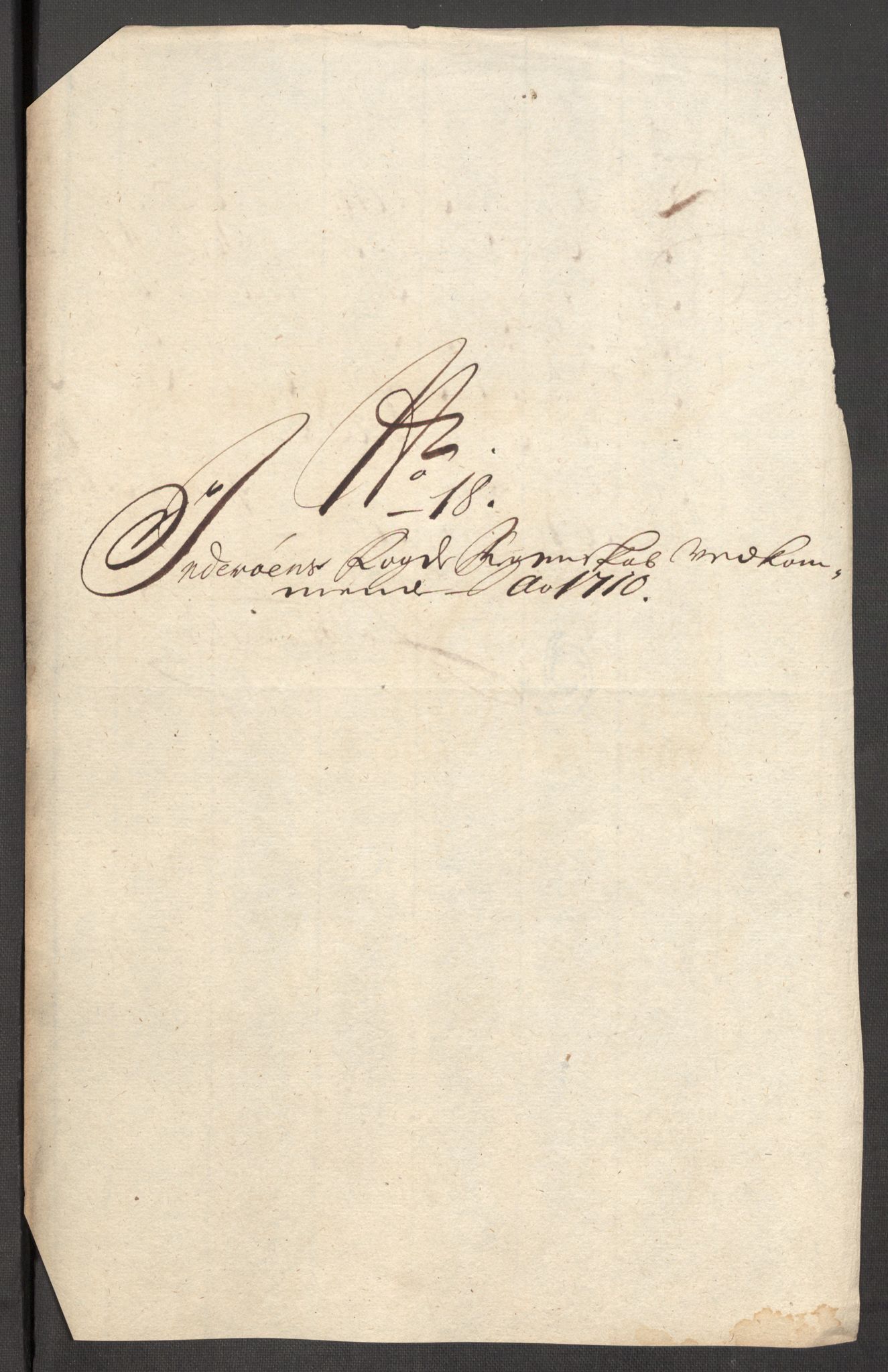 Rentekammeret inntil 1814, Reviderte regnskaper, Fogderegnskap, AV/RA-EA-4092/R63/L4318: Fogderegnskap Inderøy, 1710, p. 188