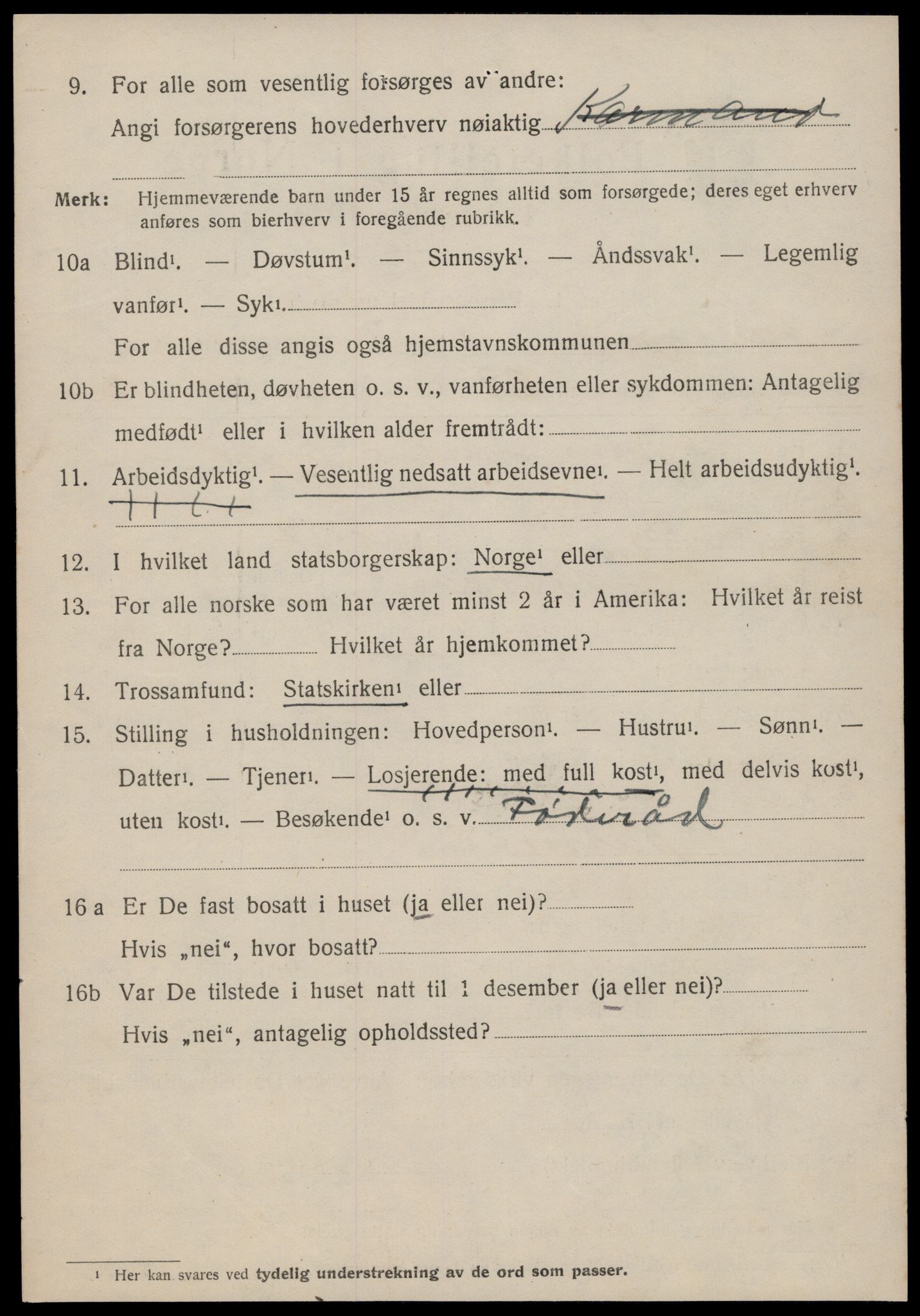 SAT, 1920 census for Åsskard, 1920, p. 1186