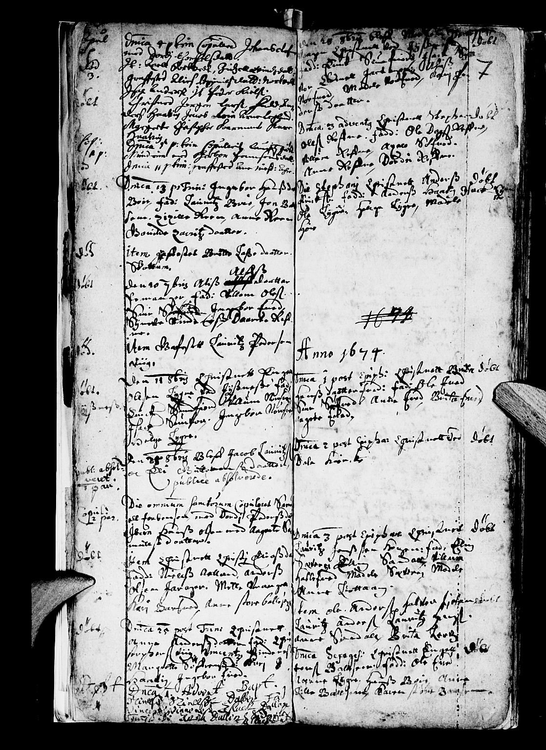 Os sokneprestembete, SAB/A-99929: Parish register (official) no. A 5, 1669-1760, p. 7