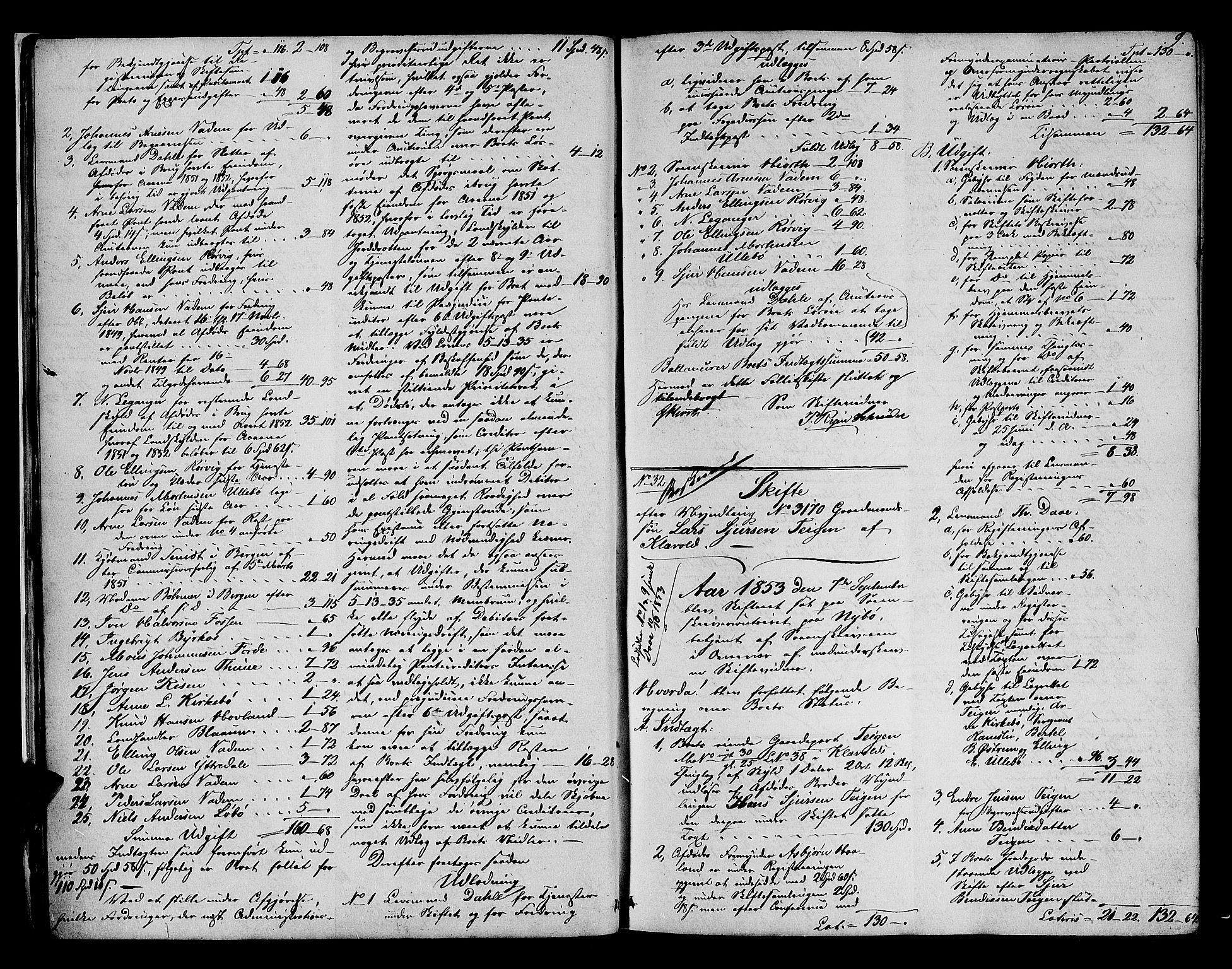 Ytre Sogn tingrett, AV/SAB-A-2601/1/H/Hc/L0001a: Skifteutlodningsprotokoll, 1853-1868, p. 8b-9a