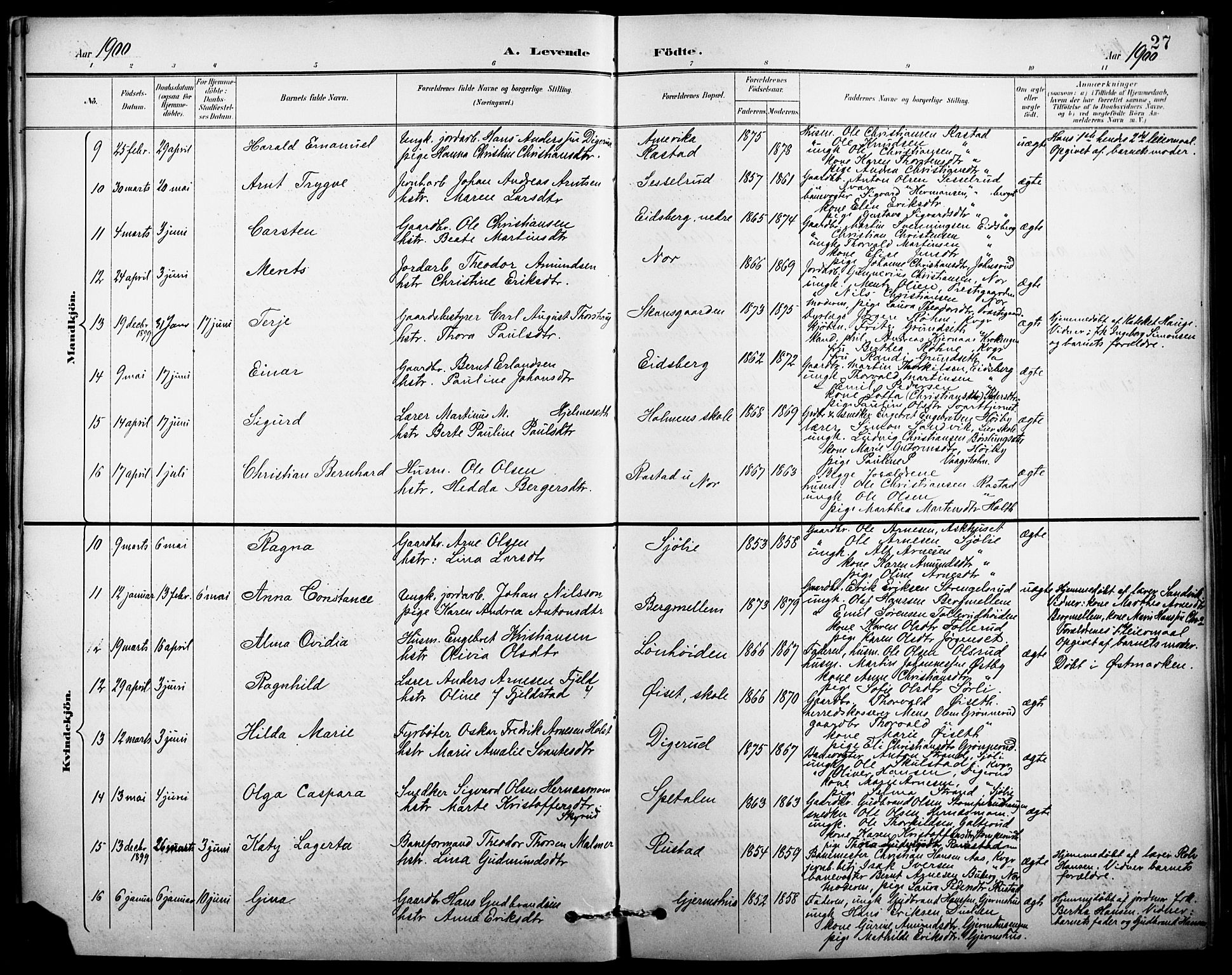 Vinger prestekontor, AV/SAH-PREST-024/H/Ha/Hab/L0003: Parish register (copy) no. 3, 1895-1920, p. 27