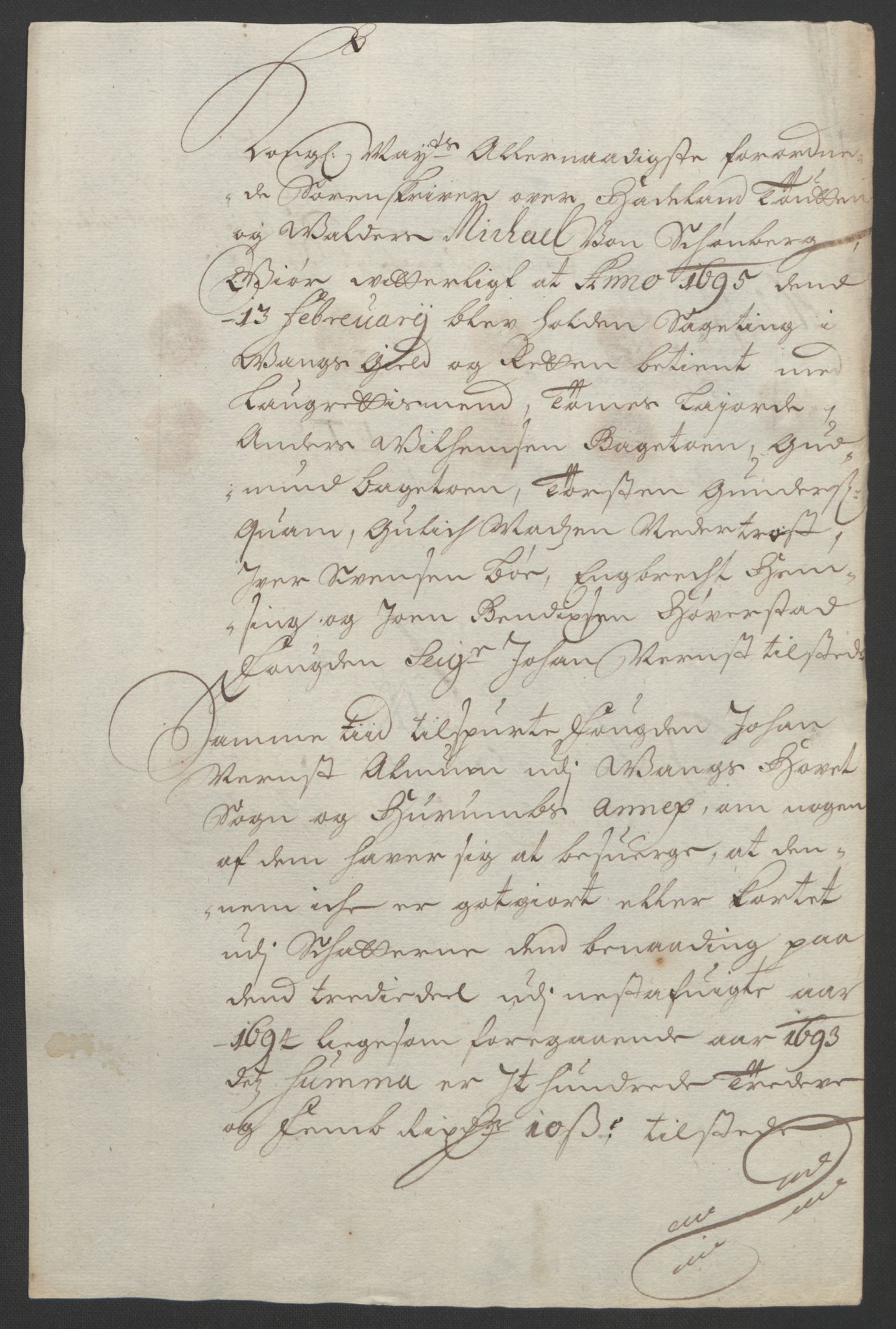 Rentekammeret inntil 1814, Reviderte regnskaper, Fogderegnskap, RA/EA-4092/R18/L1292: Fogderegnskap Hadeland, Toten og Valdres, 1693-1694, p. 398