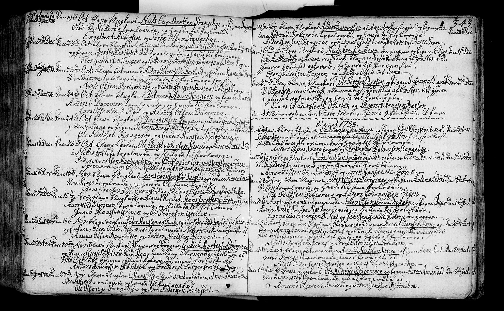 Nøtterøy kirkebøker, SAKO/A-354/F/Fa/L0002: Parish register (official) no. I 2, 1738-1790, p. 343
