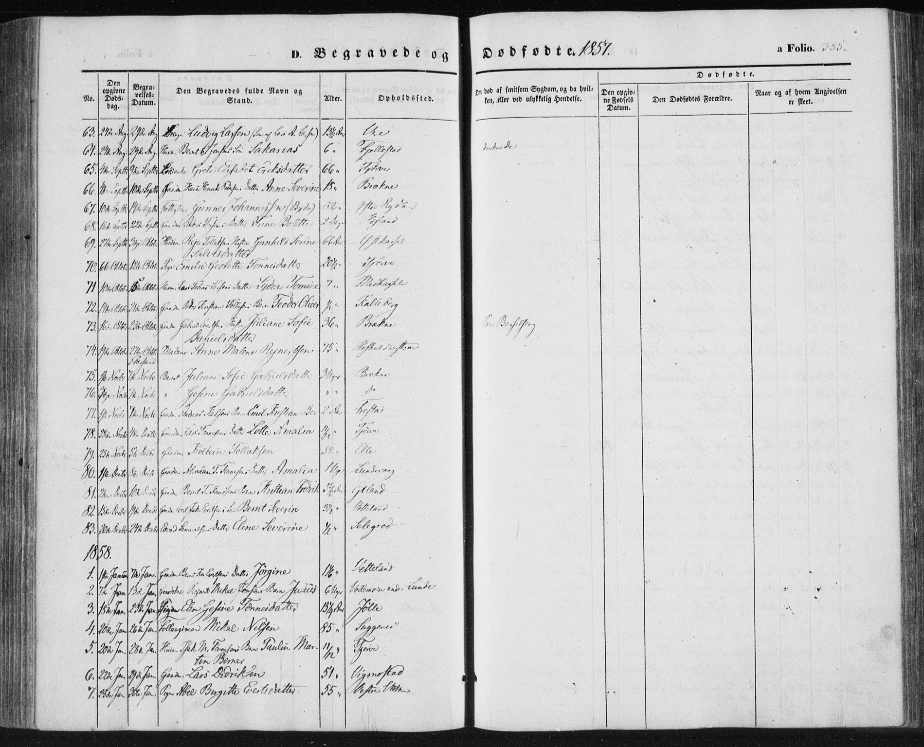 Lista sokneprestkontor, SAK/1111-0027/F/Fa/L0010: Parish register (official) no. A 10, 1846-1861, p. 355