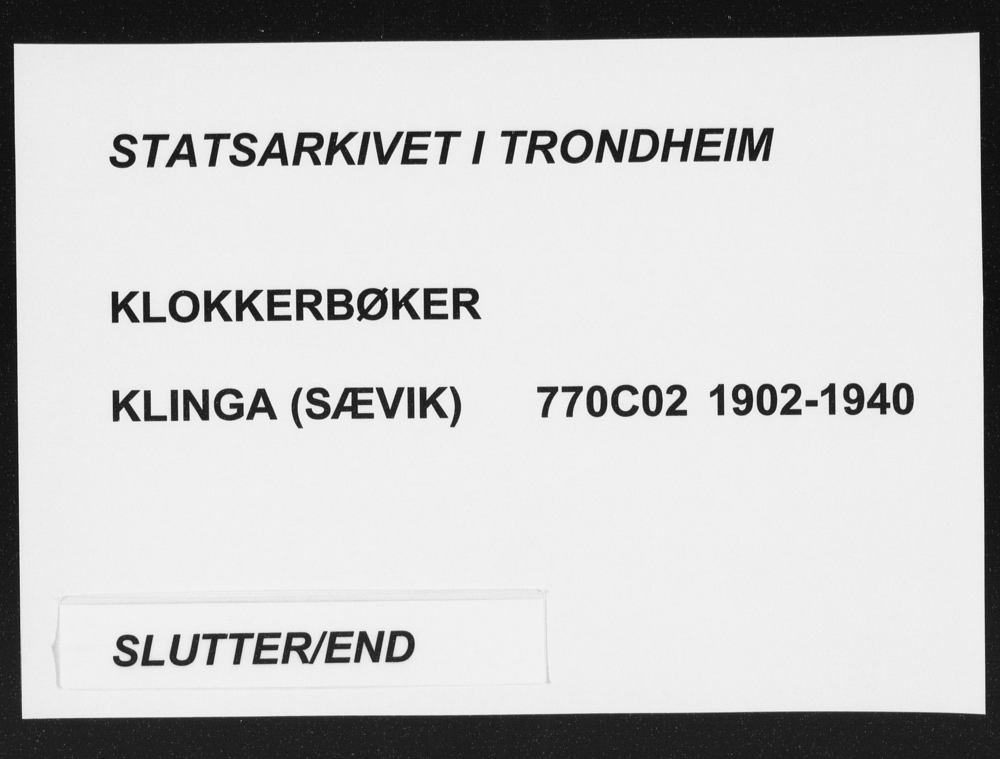 Ministerialprotokoller, klokkerbøker og fødselsregistre - Nord-Trøndelag, AV/SAT-A-1458/770/L0591: Parish register (copy) no. 770C02, 1902-1940