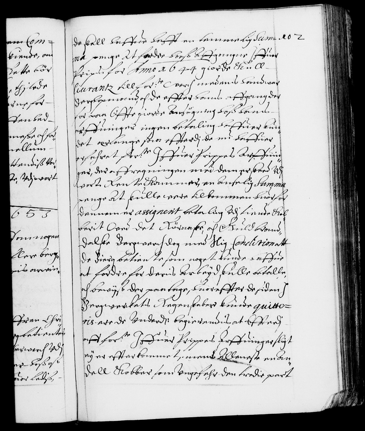 Danske Kanselli 1572-1799, RA/EA-3023/F/Fc/Fca/Fcab/L0009: Norske tegnelser (mikrofilm), 1653-1656, p. 102a