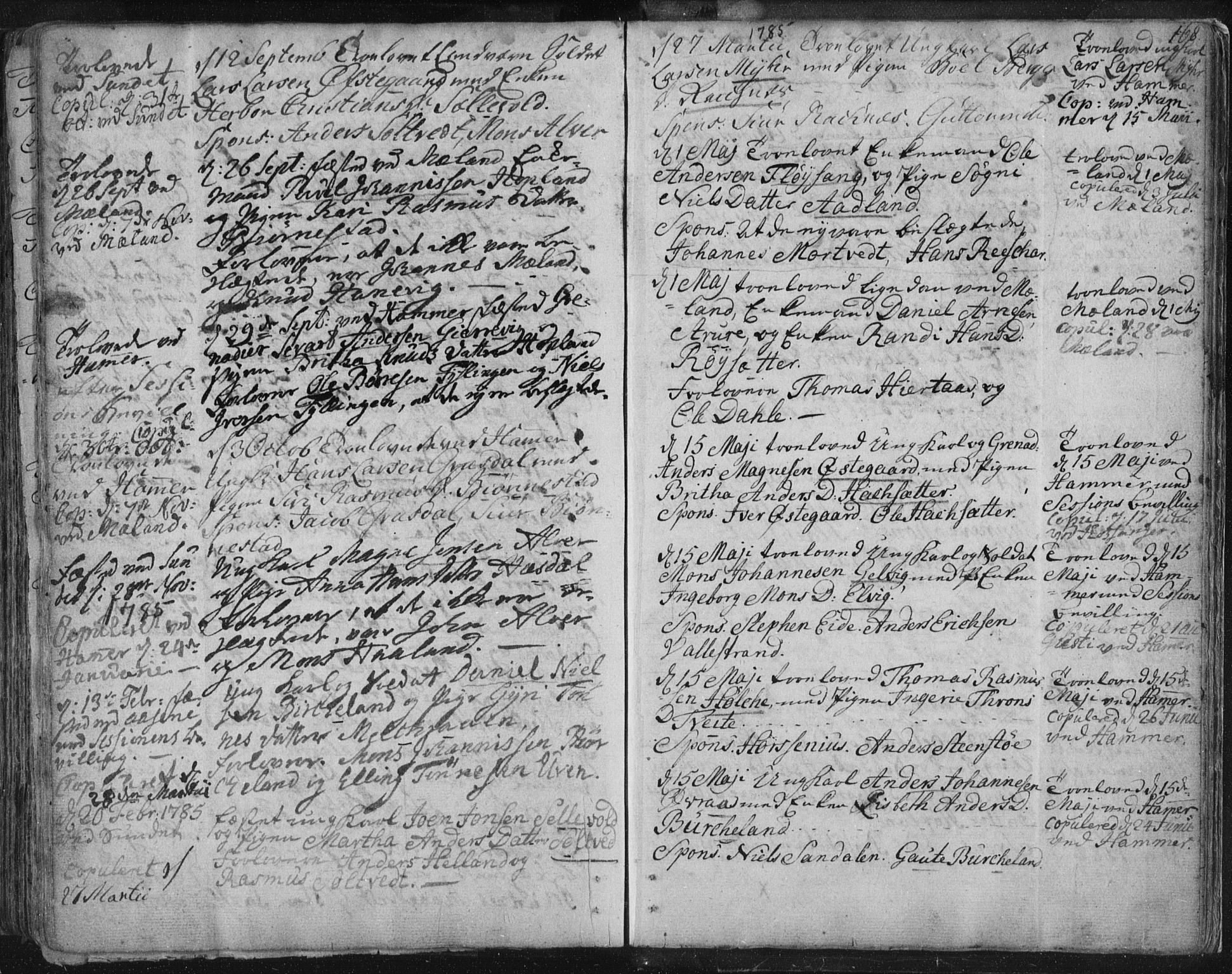 Hamre sokneprestembete, SAB/A-75501/H/Ha/Haa/Haaa/L0008: Parish register (official) no. A 8, 1778-1804, p. 168