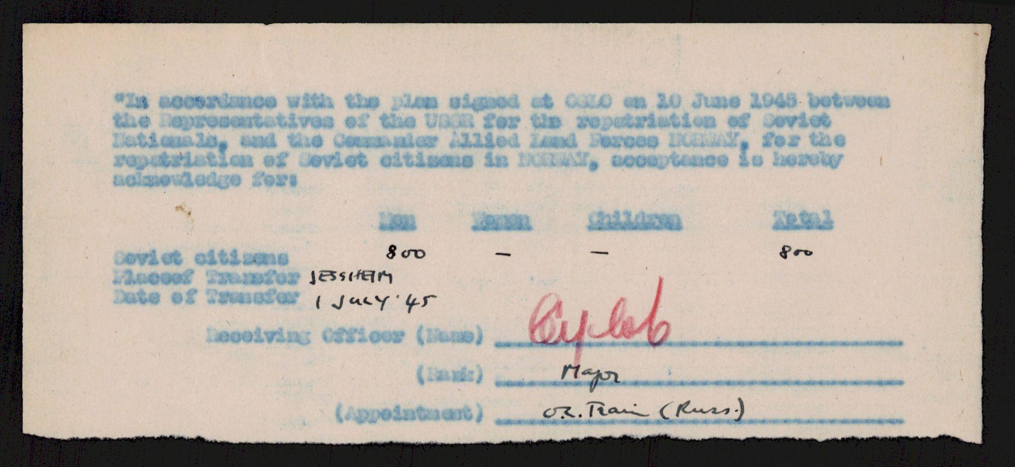 Flyktnings- og fangedirektoratet, Repatrieringskontoret, AV/RA-S-1681/D/Db/L0019: Displaced Persons (DPs) og sivile tyskere, 1945-1948, p. 334