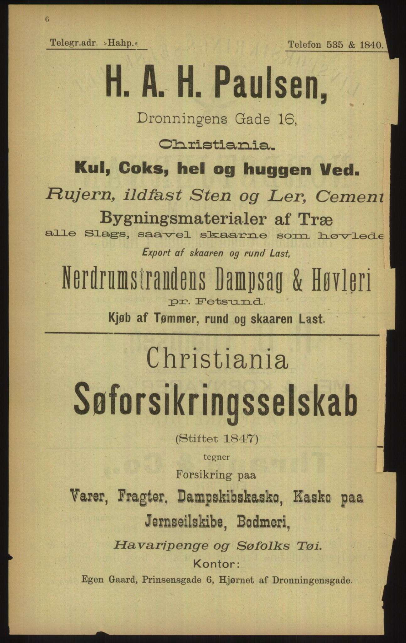 Kristiania/Oslo adressebok, PUBL/-, 1902, p. 6