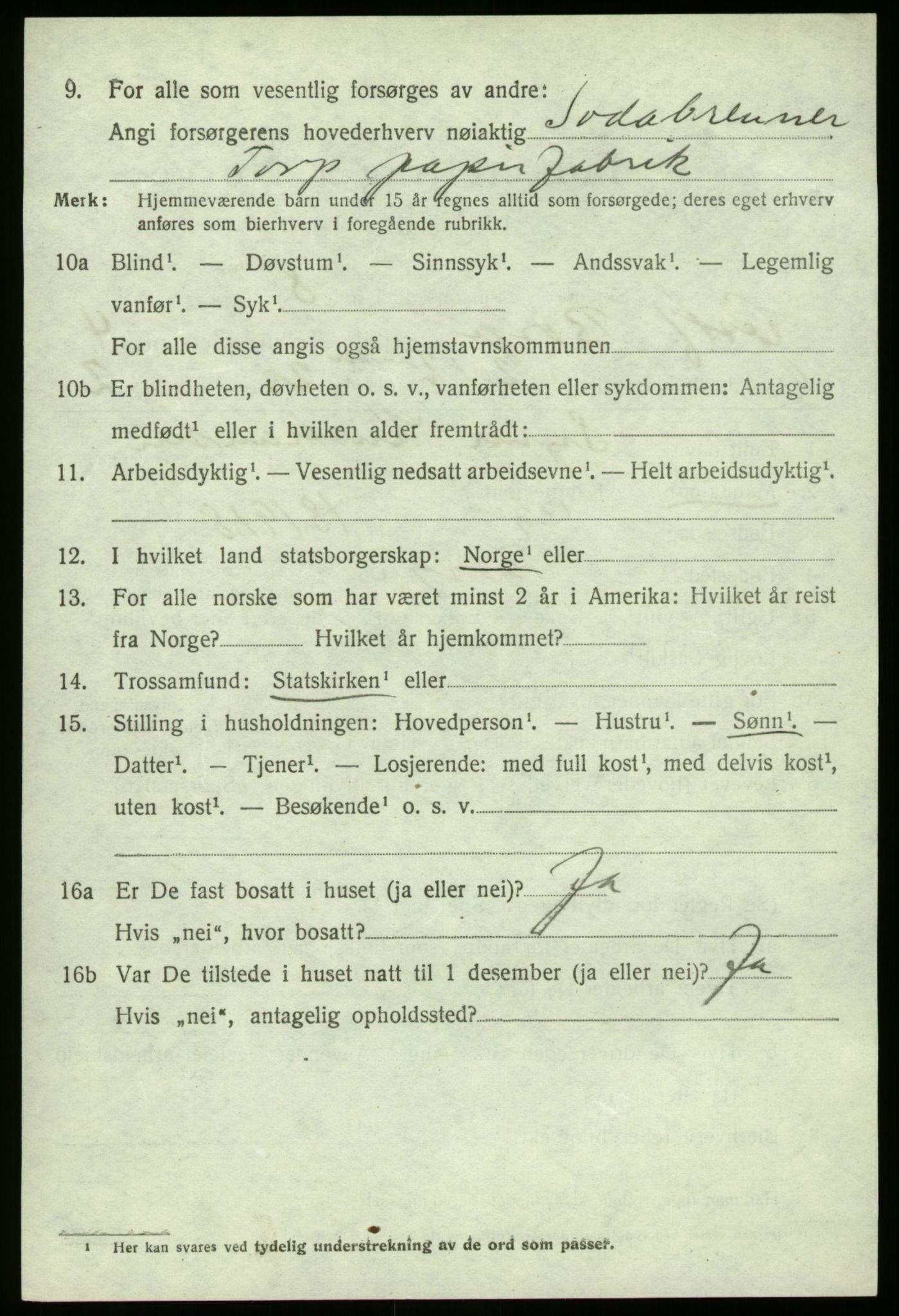 SAO, 1920 census for Borge, 1920, p. 11246