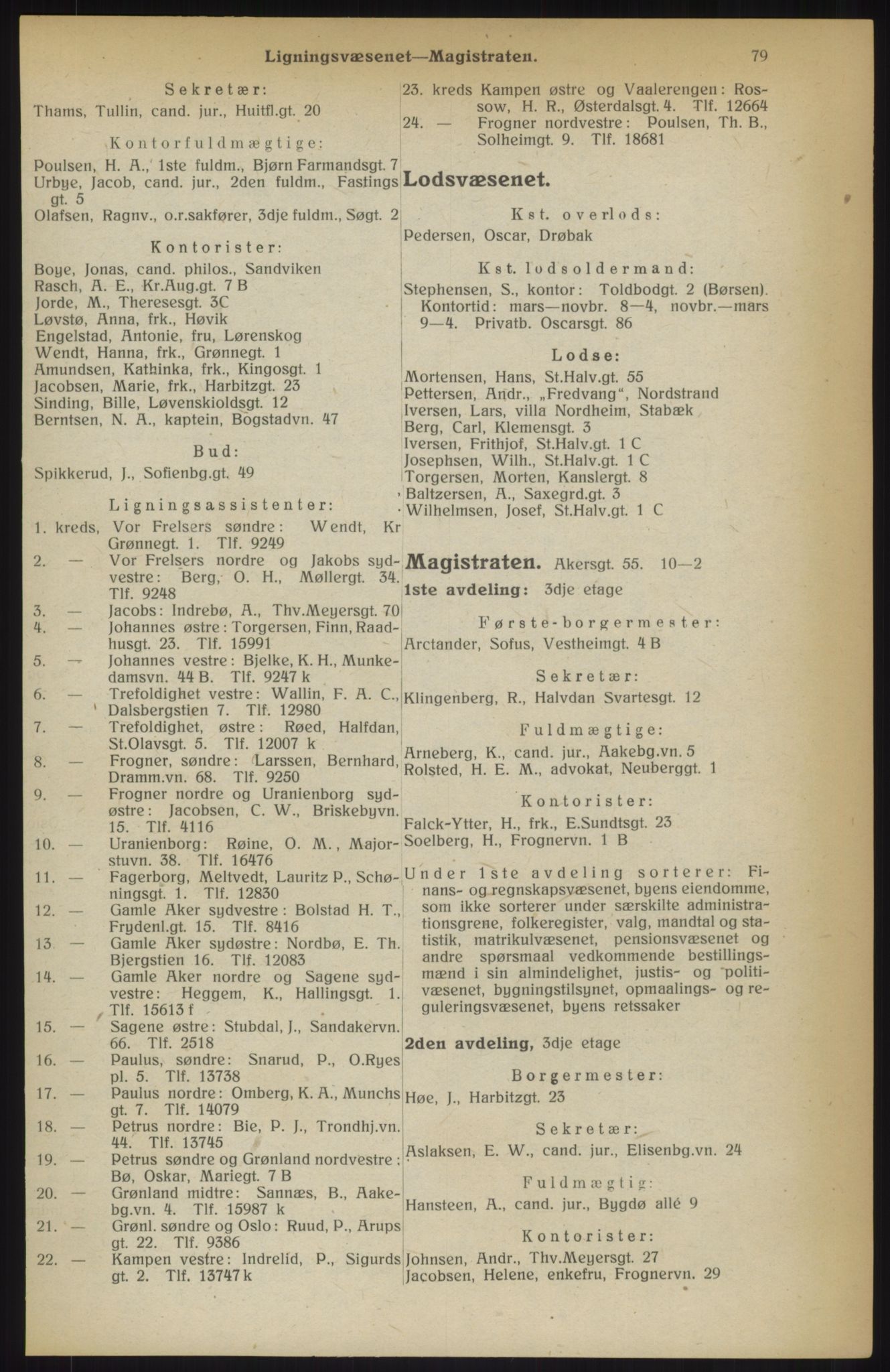 Kristiania/Oslo adressebok, PUBL/-, 1914, p. 79