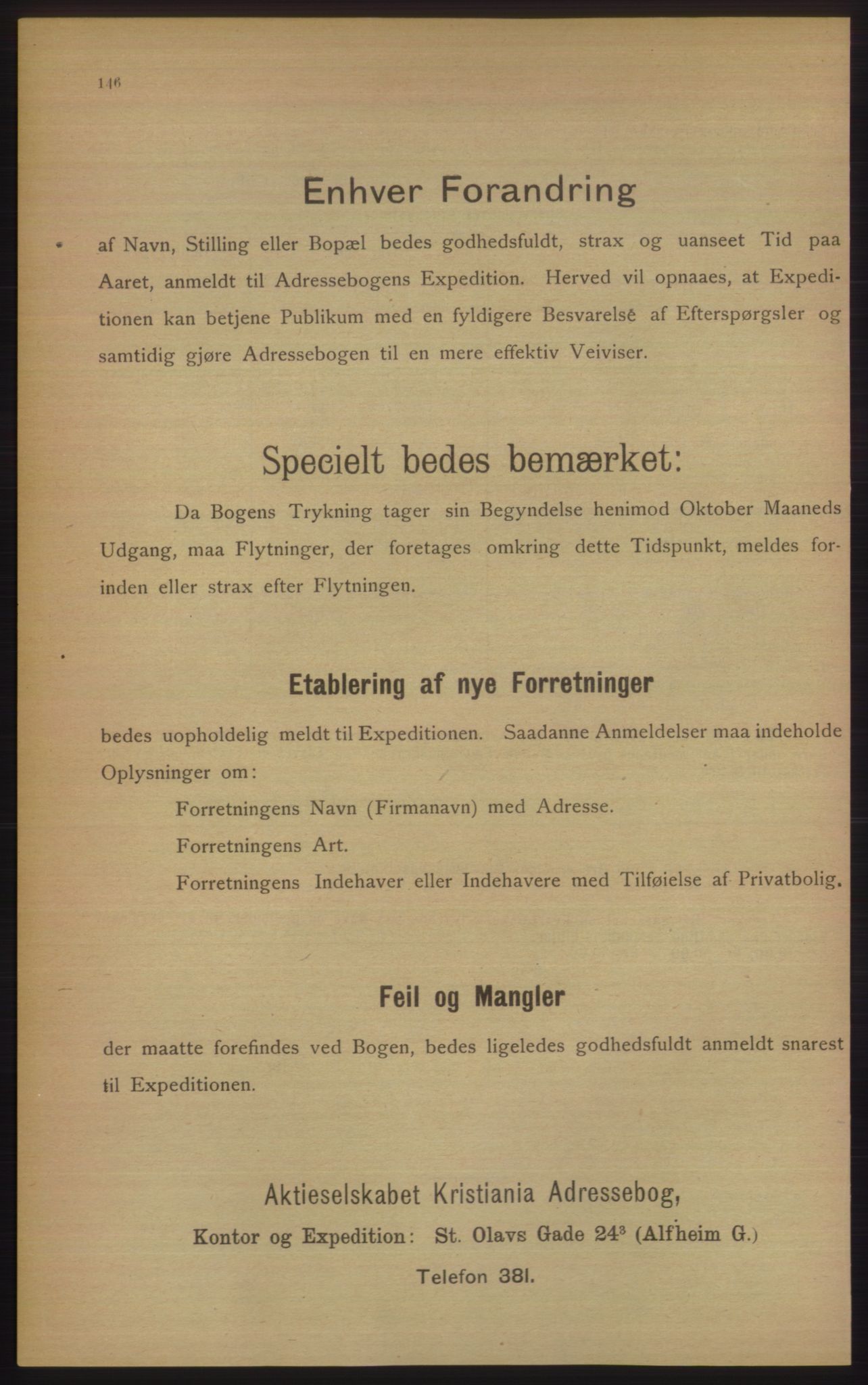 Kristiania/Oslo adressebok, PUBL/-, 1906, p. 146