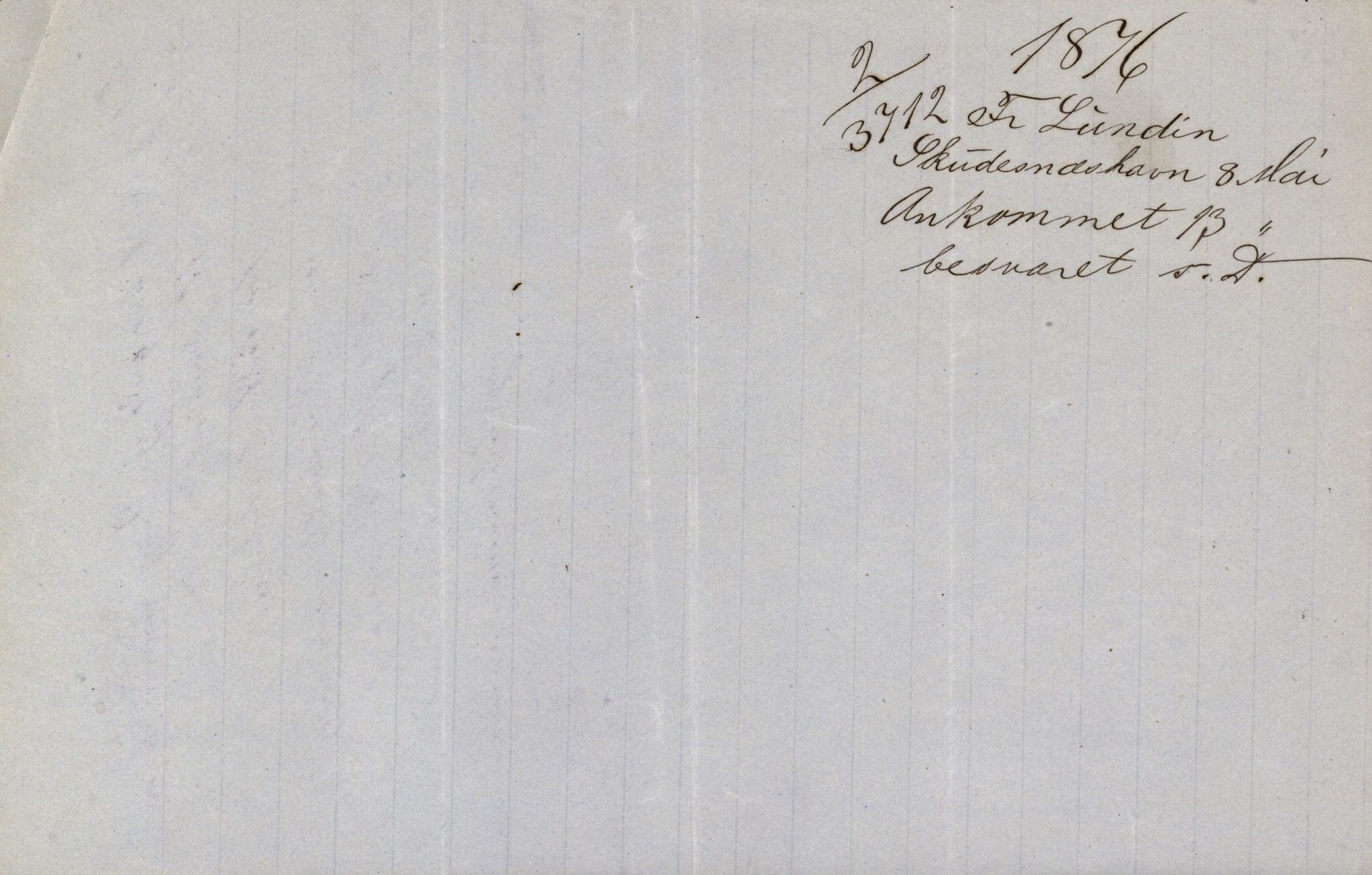 Pa 63 - Østlandske skibsassuranceforening, VEMU/A-1079/G/Ga/L0008/0021: Havaridokumenter / Nor, 1876