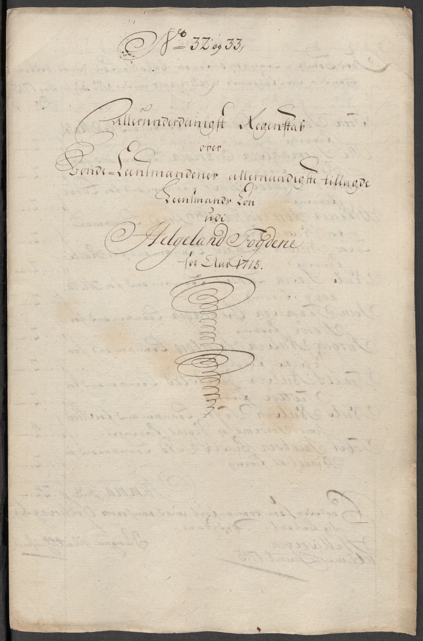 Rentekammeret inntil 1814, Reviderte regnskaper, Fogderegnskap, RA/EA-4092/R65/L4513: Fogderegnskap Helgeland, 1714-1715, p. 656