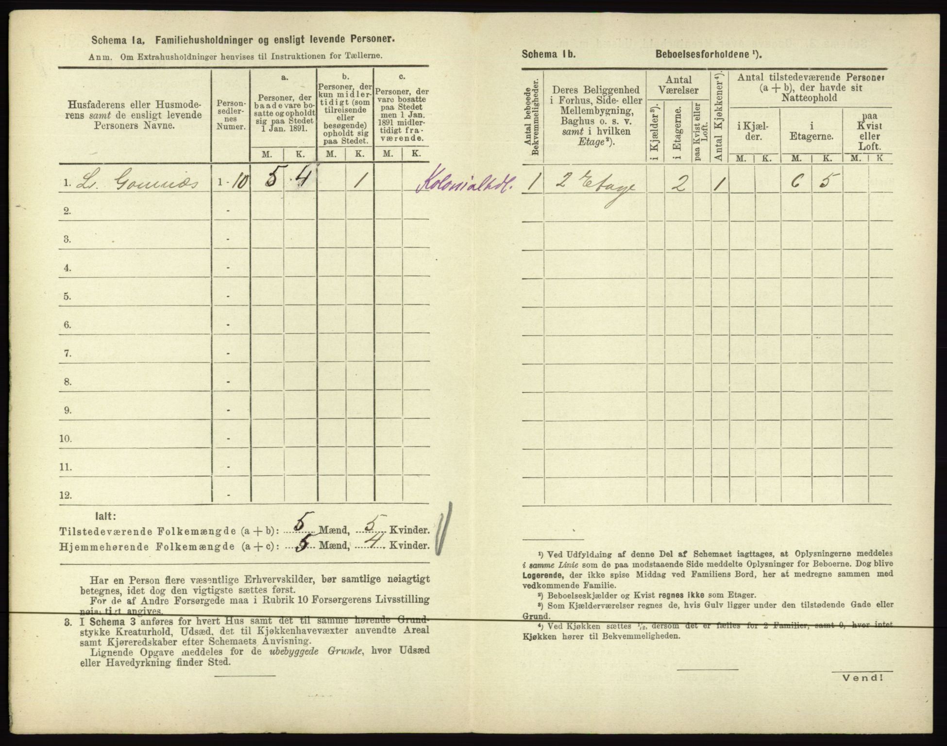 RA, 1891 census for 0601 Hønefoss, 1891, p. 166