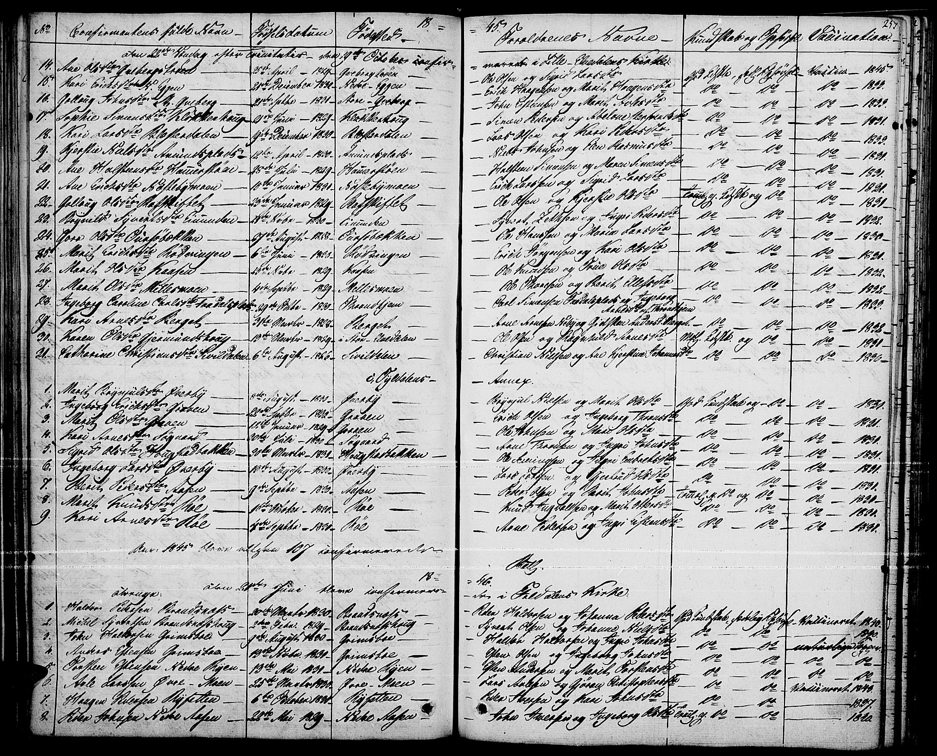 Tynset prestekontor, SAH/PREST-058/H/Ha/Haa/L0019: Parish register (official) no. 19, 1829-1847, p. 253