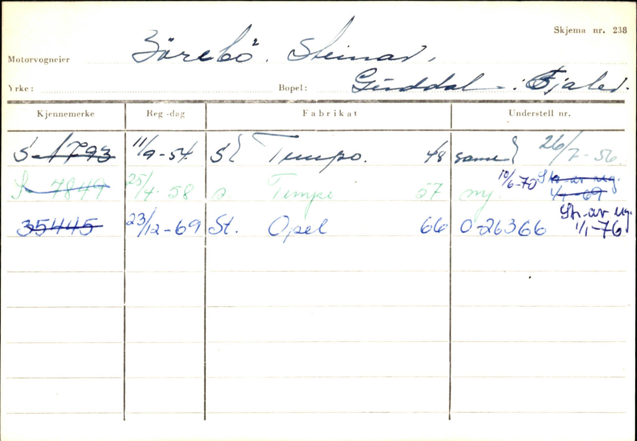 Statens vegvesen, Sogn og Fjordane vegkontor, AV/SAB-A-5301/4/F/L0126: Eigarregister Fjaler M-Å. Leikanger A-Å, 1945-1975, p. 433