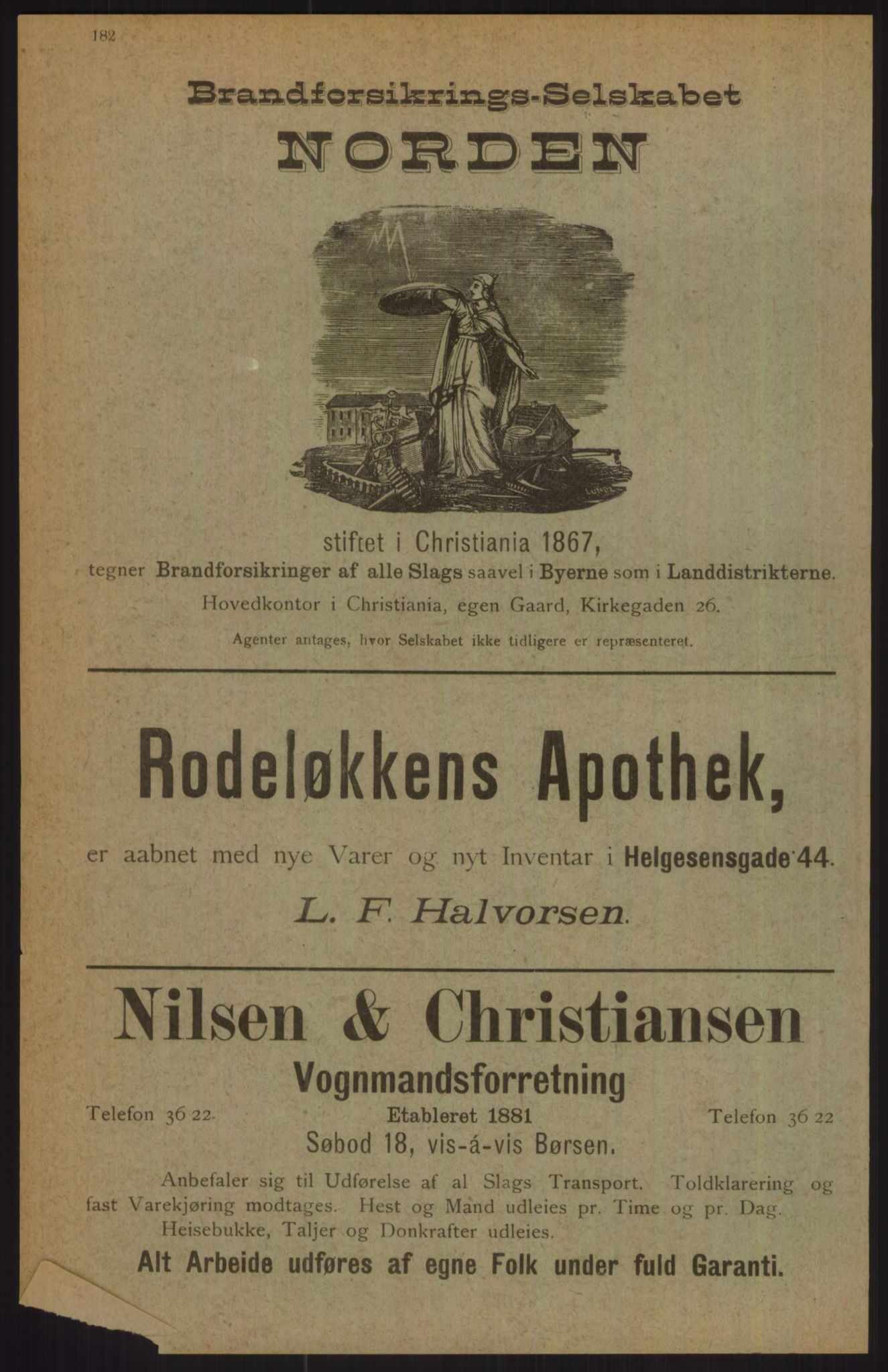 Kristiania/Oslo adressebok, PUBL/-, 1911, p. 182