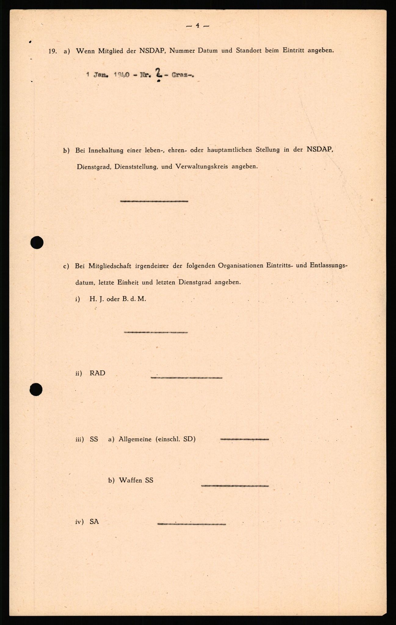 Forsvaret, Forsvarets overkommando II, AV/RA-RAFA-3915/D/Db/L0039: CI Questionaires. Tyske okkupasjonsstyrker i Norge. Østerrikere., 1945-1946, p. 464