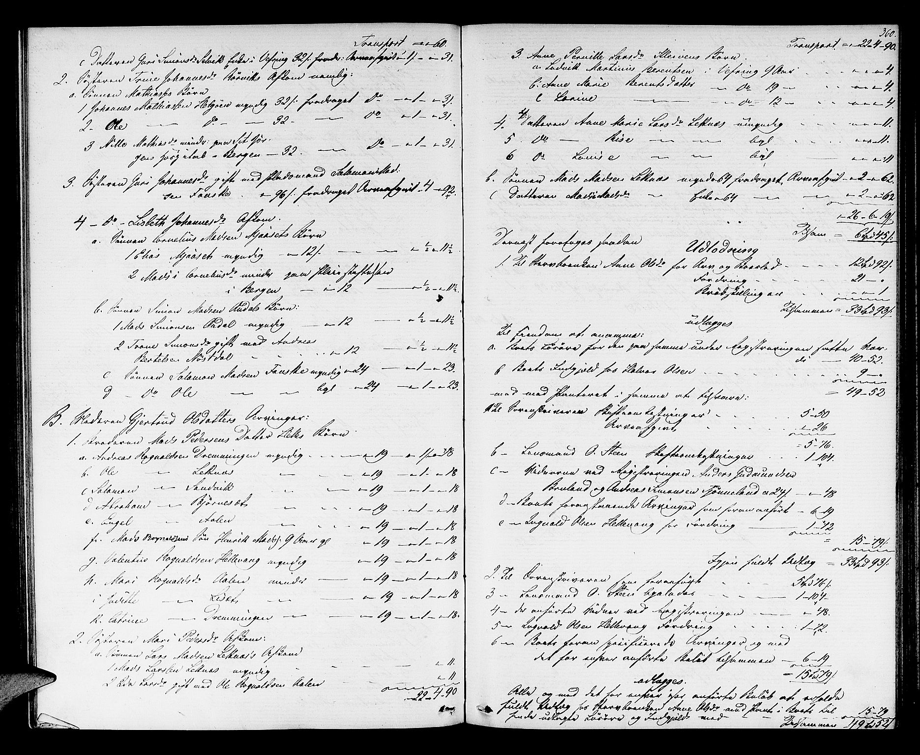 Sunnfjord tingrett, AV/SAB-A-3201/1/H/Hd/L0001: Skifteutlodningsprotokoll, 1855-1861, p. 359b-360a