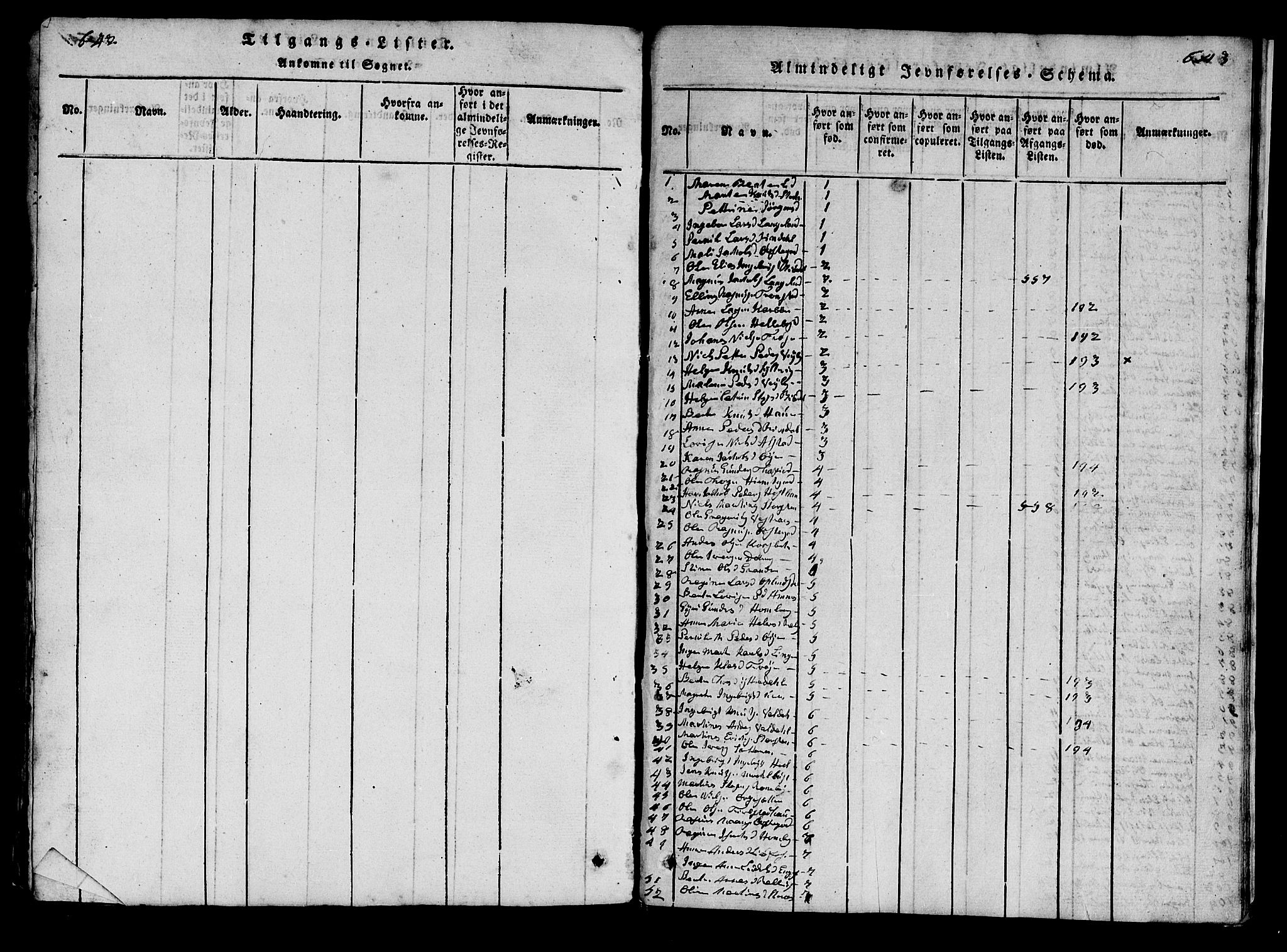 Ministerialprotokoller, klokkerbøker og fødselsregistre - Møre og Romsdal, SAT/A-1454/519/L0246: Parish register (official) no. 519A05, 1817-1834, p. 642-643