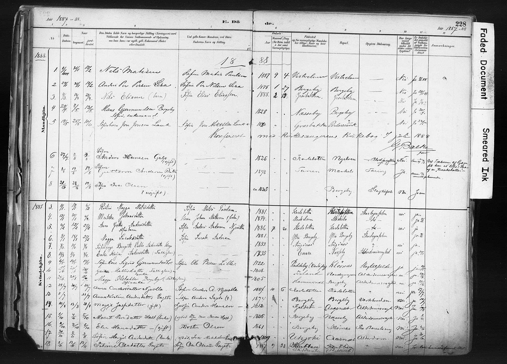Nesseby sokneprestkontor, SATØ/S-1330/H/Ha/L0006kirke: Parish register (official) no. 6, 1885-1985, p. 228