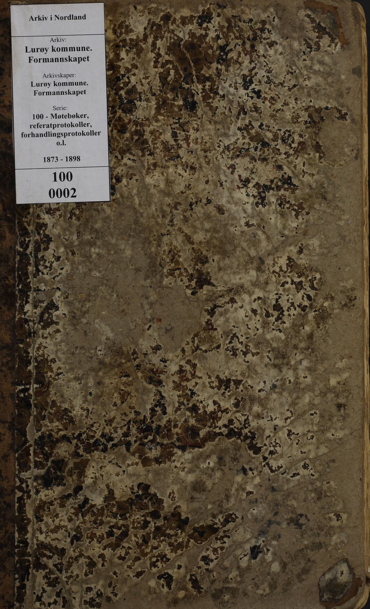 Lurøy kommune. Formannskapet, AIN/K-18340.150/100/L0002: Møtebok, 1873-1898