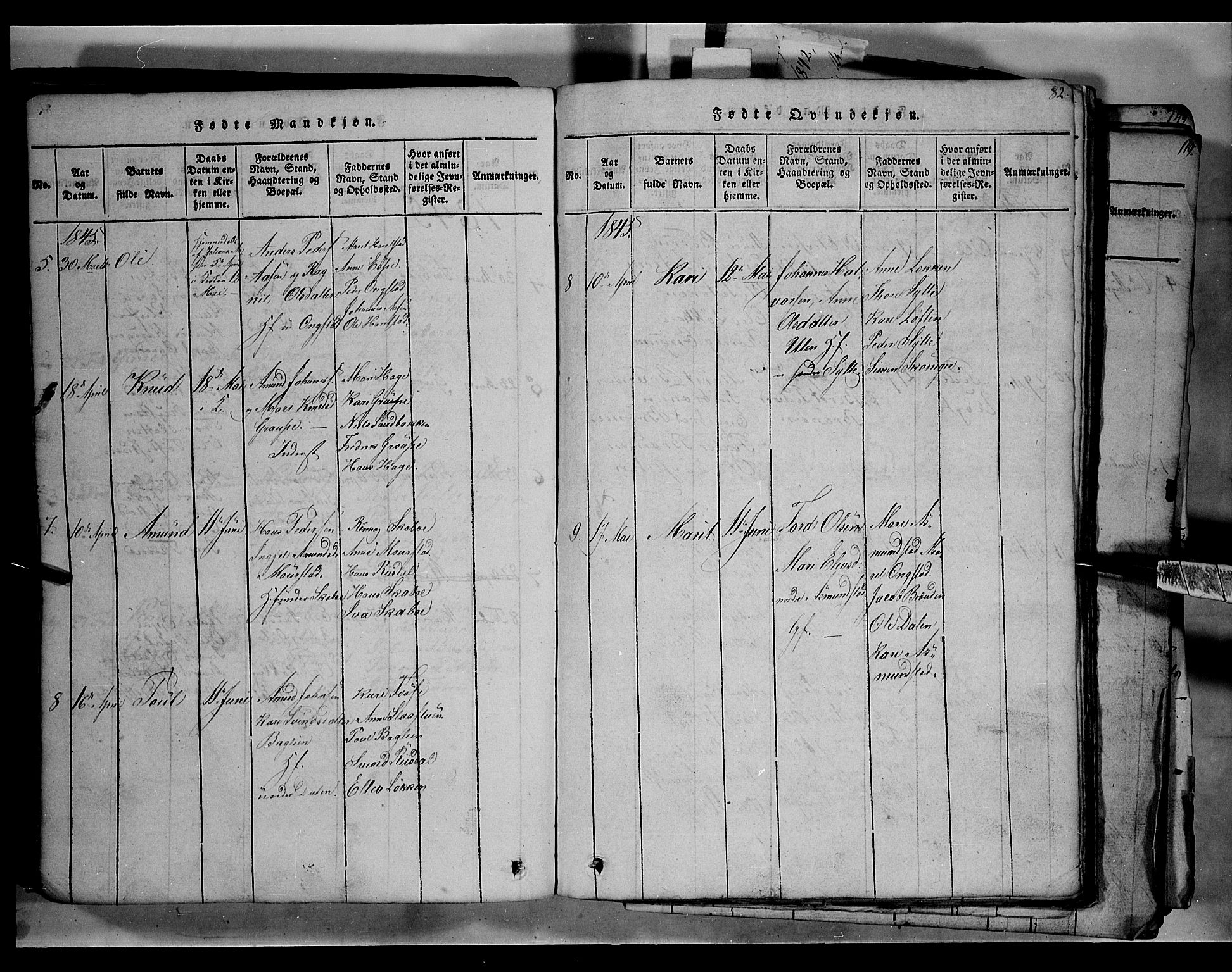 Fron prestekontor, AV/SAH-PREST-078/H/Ha/Hab/L0003: Parish register (copy) no. 3, 1816-1850, p. 82