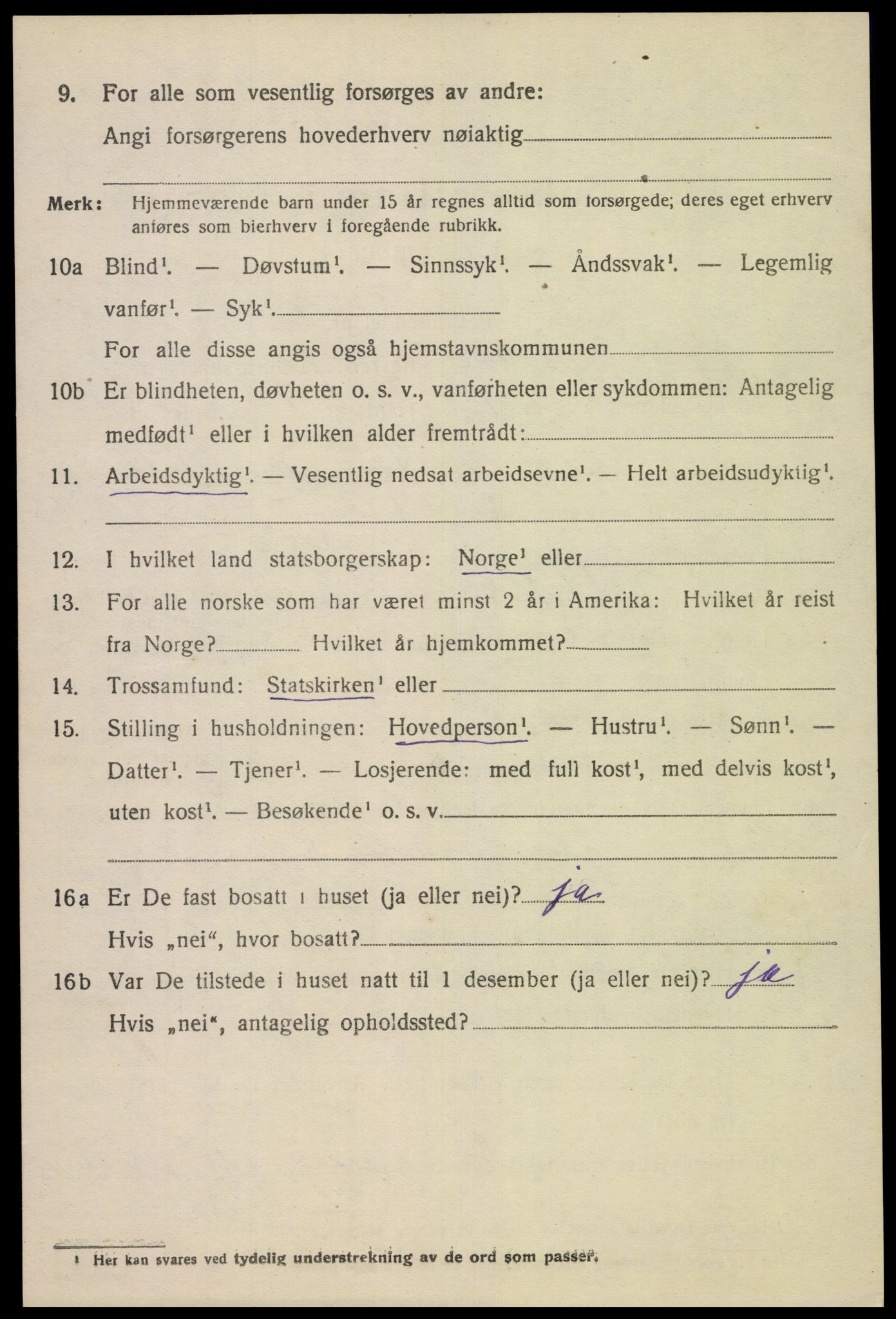 SAK, 1920 census for Bakke, 1920, p. 595