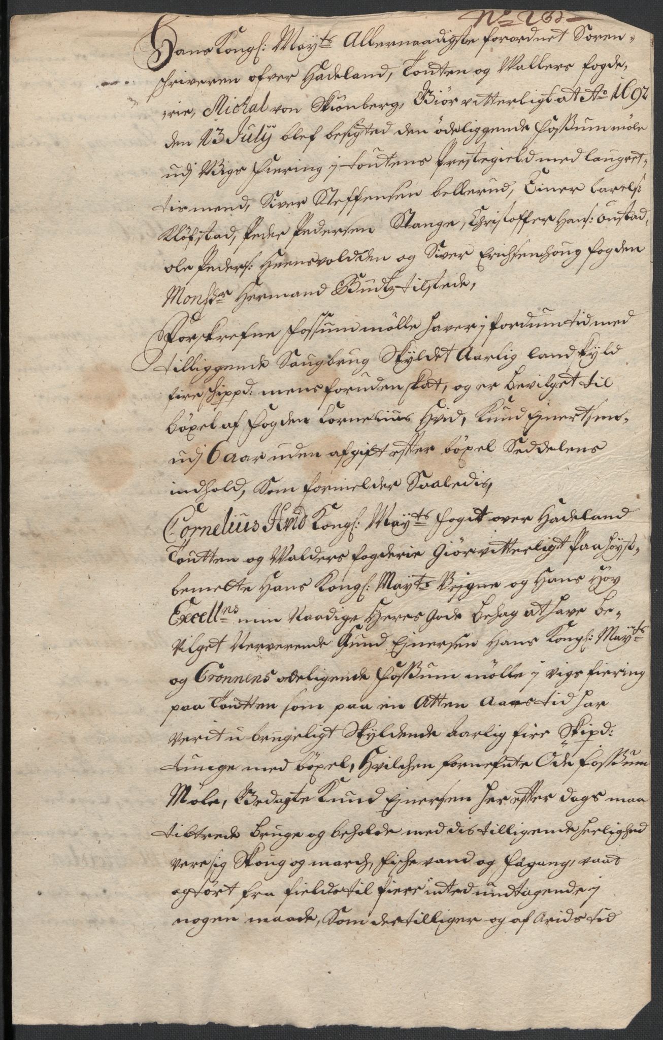 Rentekammeret inntil 1814, Reviderte regnskaper, Fogderegnskap, RA/EA-4092/R18/L1296: Fogderegnskap Hadeland, Toten og Valdres, 1698, p. 233