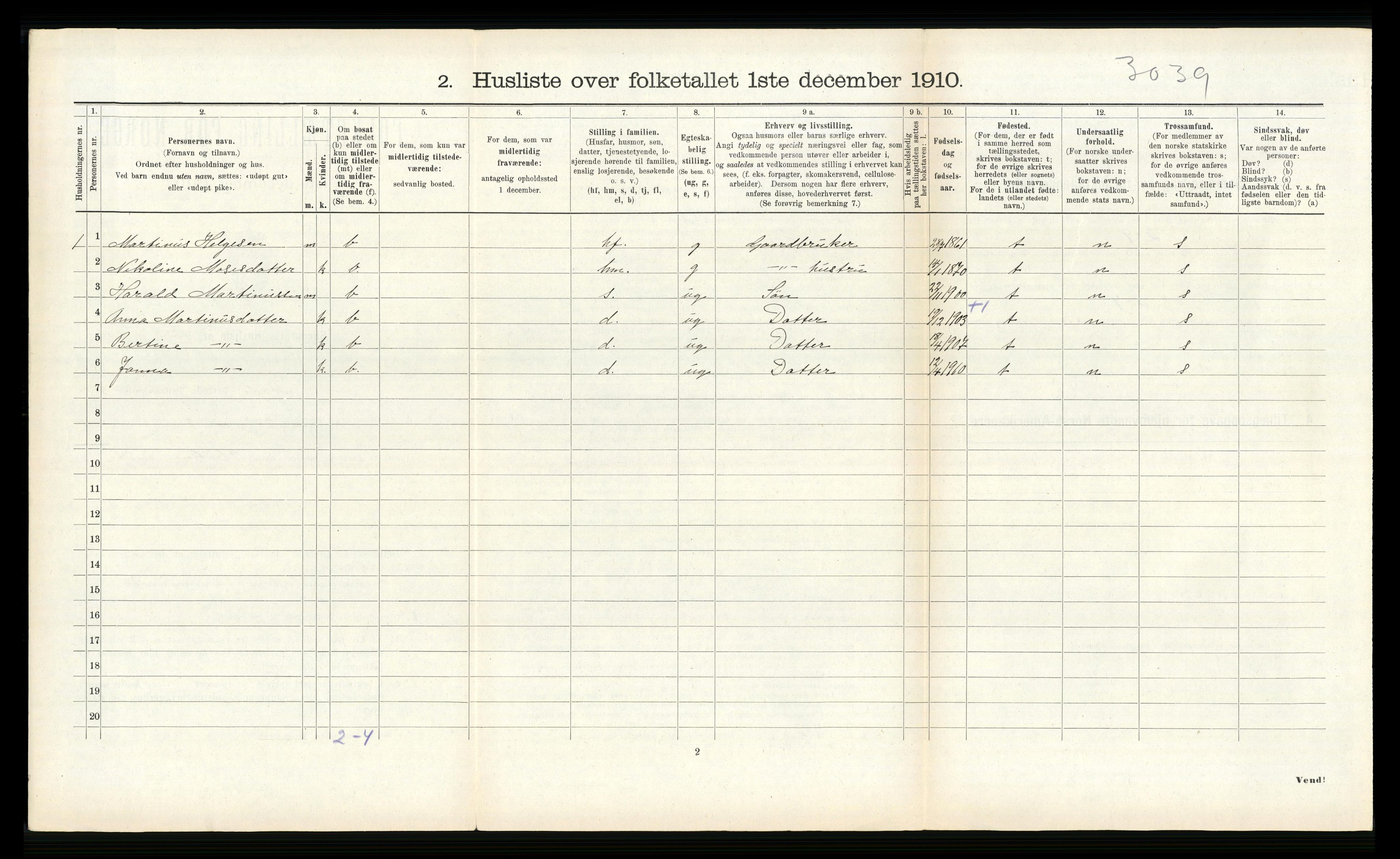 RA, 1910 census for Førde, 1910, p. 370