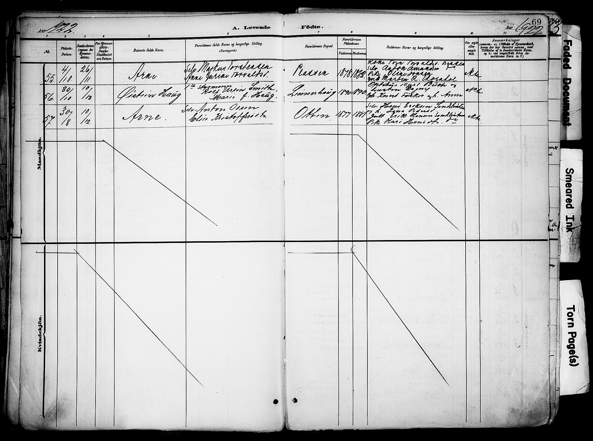 Nord-Odal prestekontor, AV/SAH-PREST-032/H/Ha/Haa/L0007: Parish register (official) no. 7, 1902-1926, p. 69