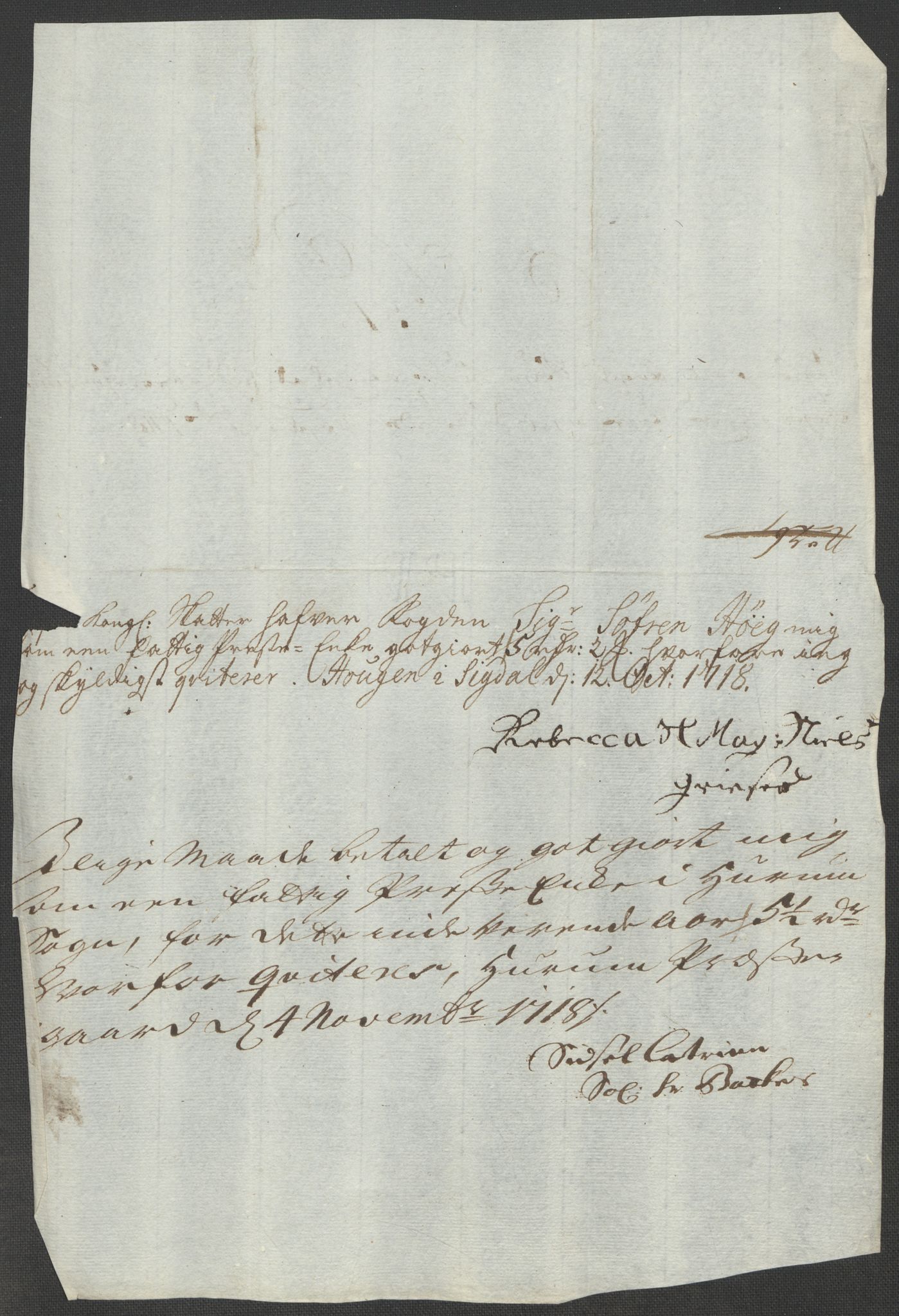 Rentekammeret inntil 1814, Reviderte regnskaper, Fogderegnskap, AV/RA-EA-4092/R31/L1712: Fogderegnskap Hurum, Røyken, Eiker, Lier og Buskerud, 1718, p. 202