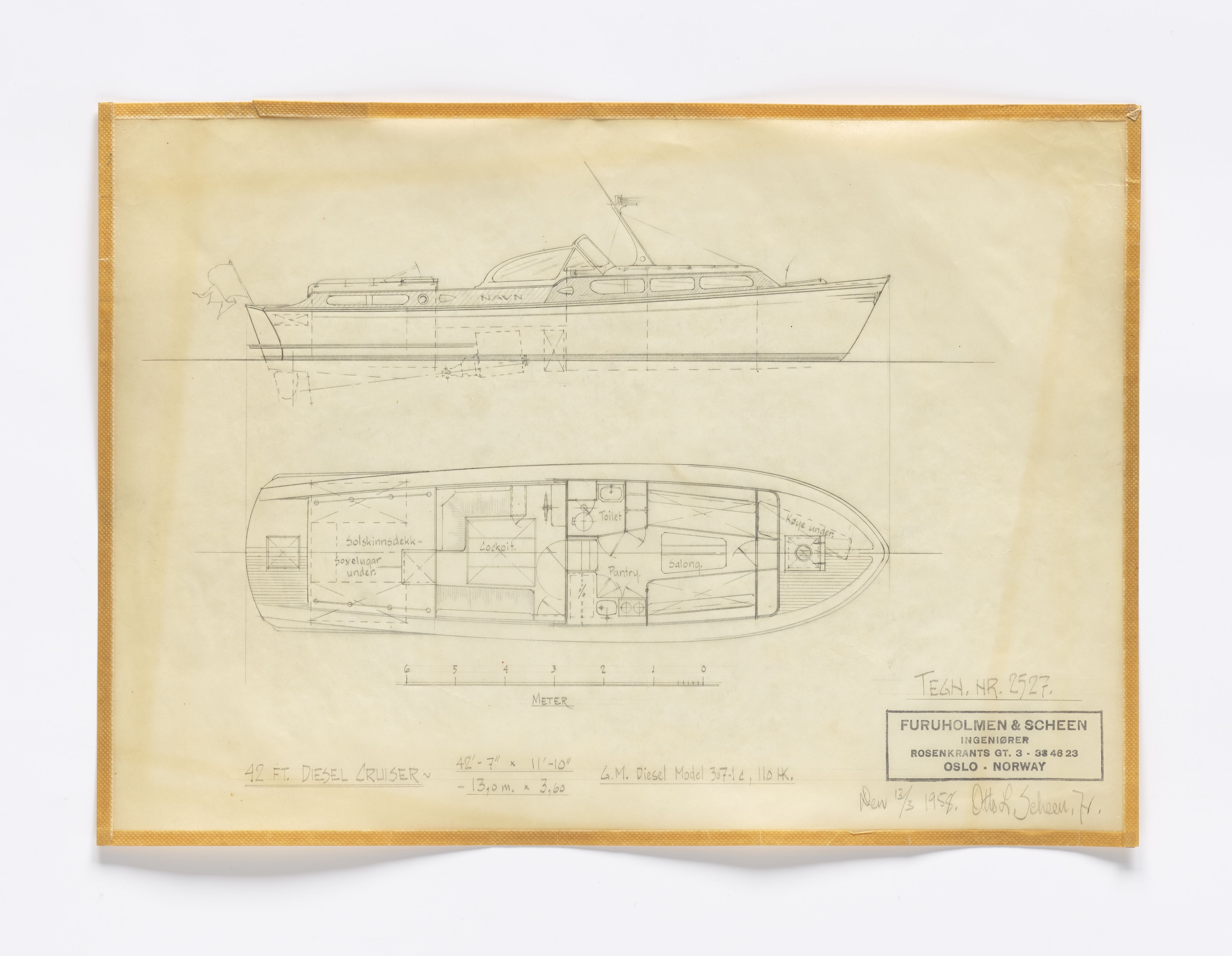 Furuholmen & Scheen, AFM/OM-1003/T/Ta/L0007/0001: Dieselkrysser / Furuholmen & Scheen, 1957-1969