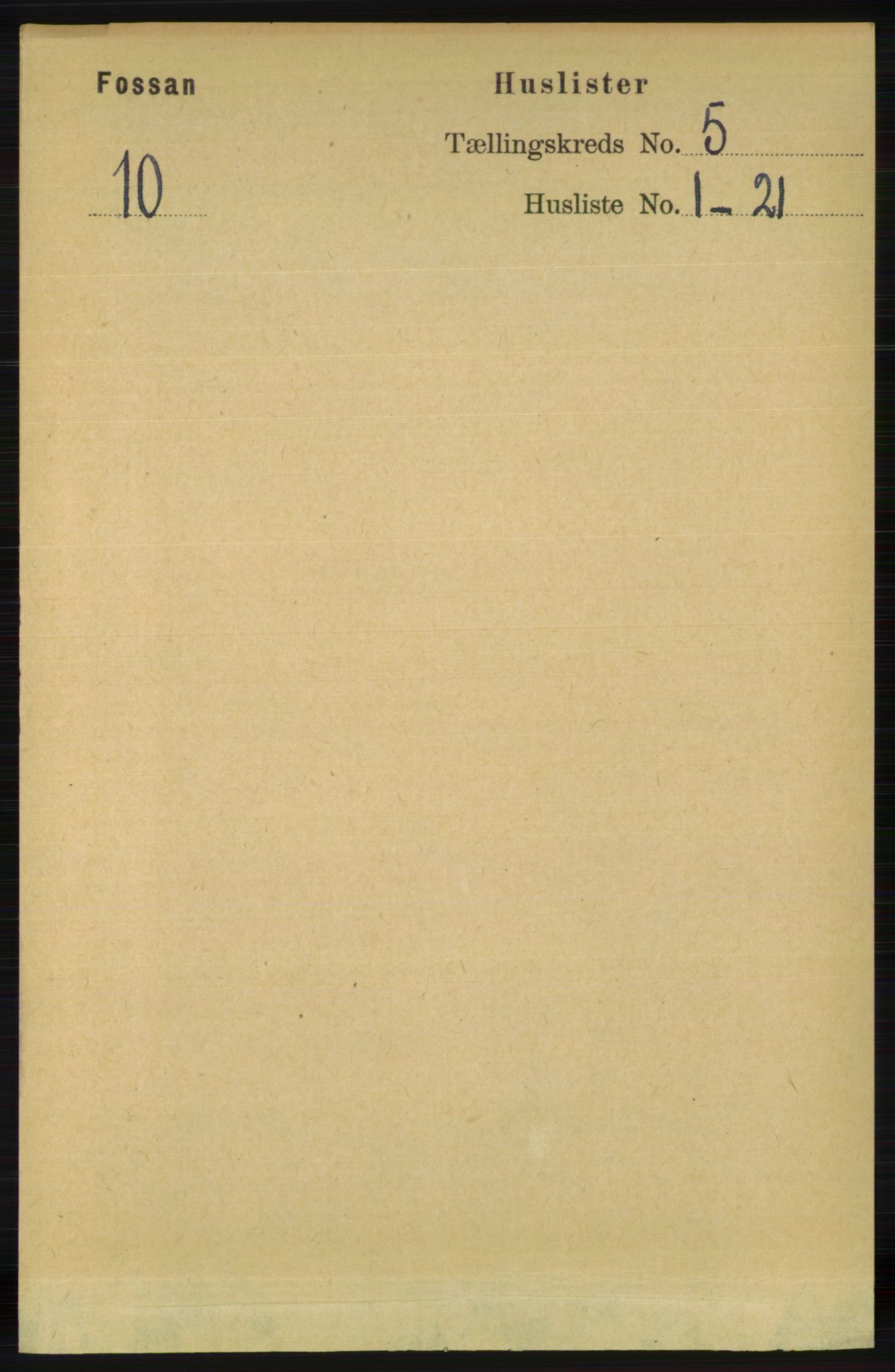 RA, 1891 census for 1129 Forsand, 1891, p. 732
