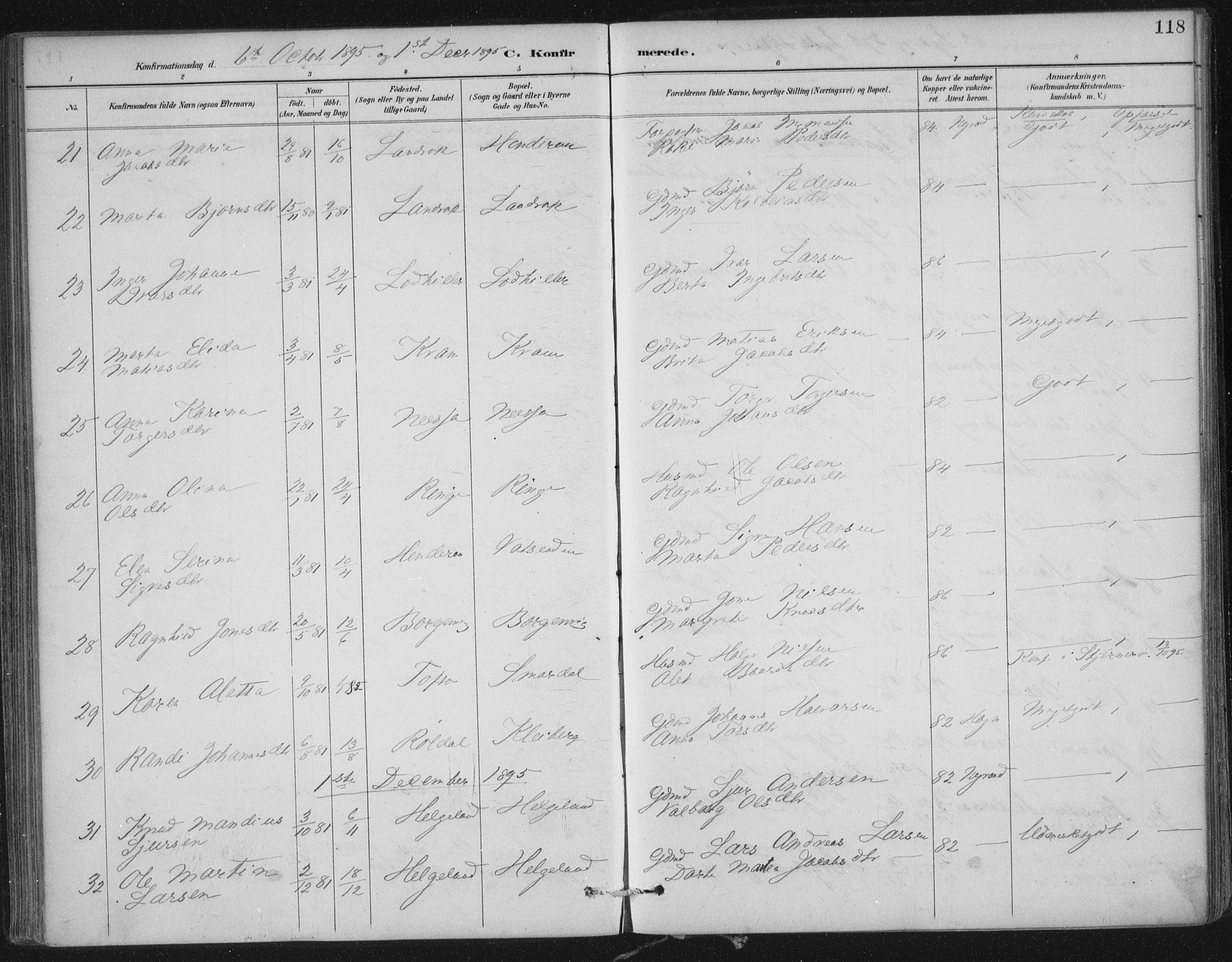 Nedstrand sokneprestkontor, AV/SAST-A-101841/01/IV: Parish register (official) no. A 12, 1887-1915, p. 118