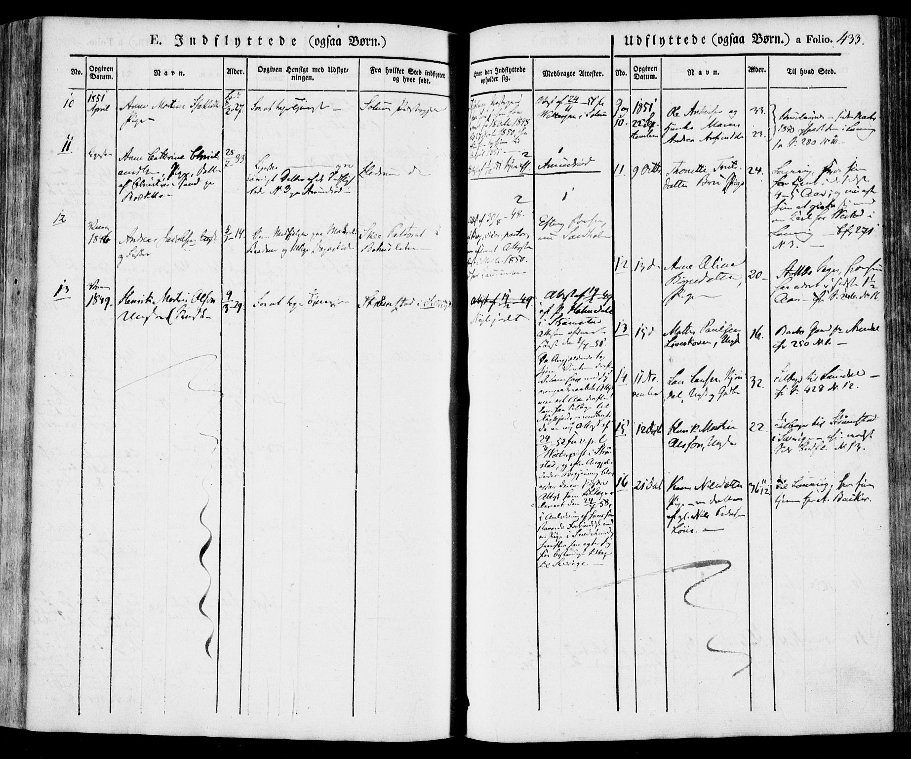 Tjølling kirkebøker, AV/SAKO-A-60/F/Fa/L0006: Parish register (official) no. 6, 1835-1859, p. 433