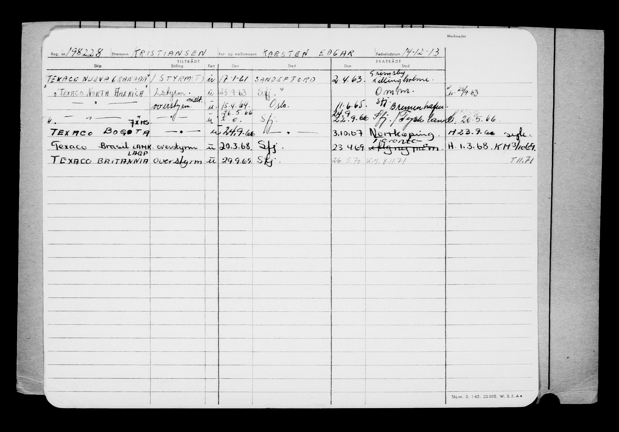 Direktoratet for sjømenn, AV/RA-S-3545/G/Gb/L0117: Hovedkort, 1913-1914, p. 206