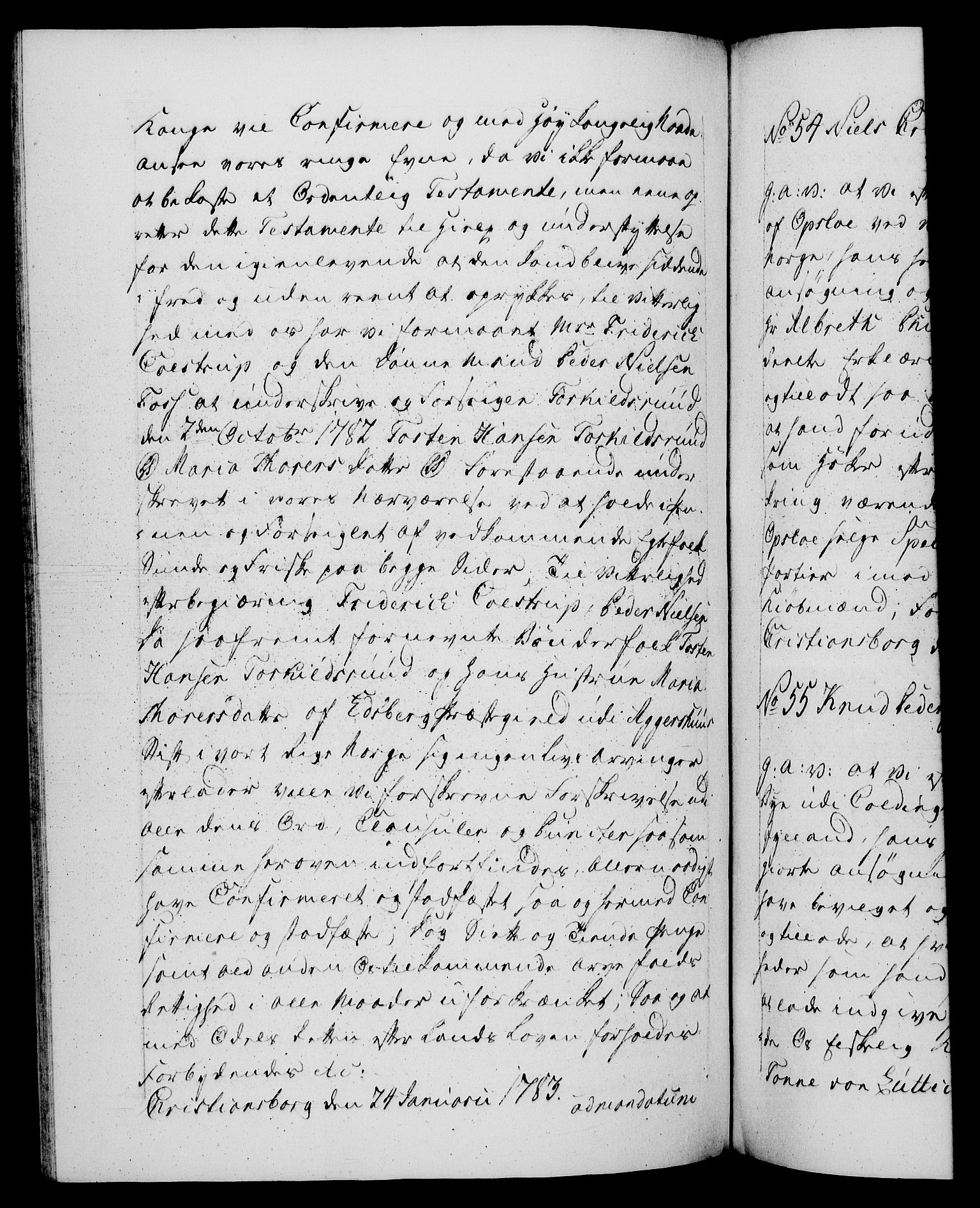 Danske Kanselli 1572-1799, RA/EA-3023/F/Fc/Fca/Fcaa/L0049: Norske registre, 1782-1783, p. 433b