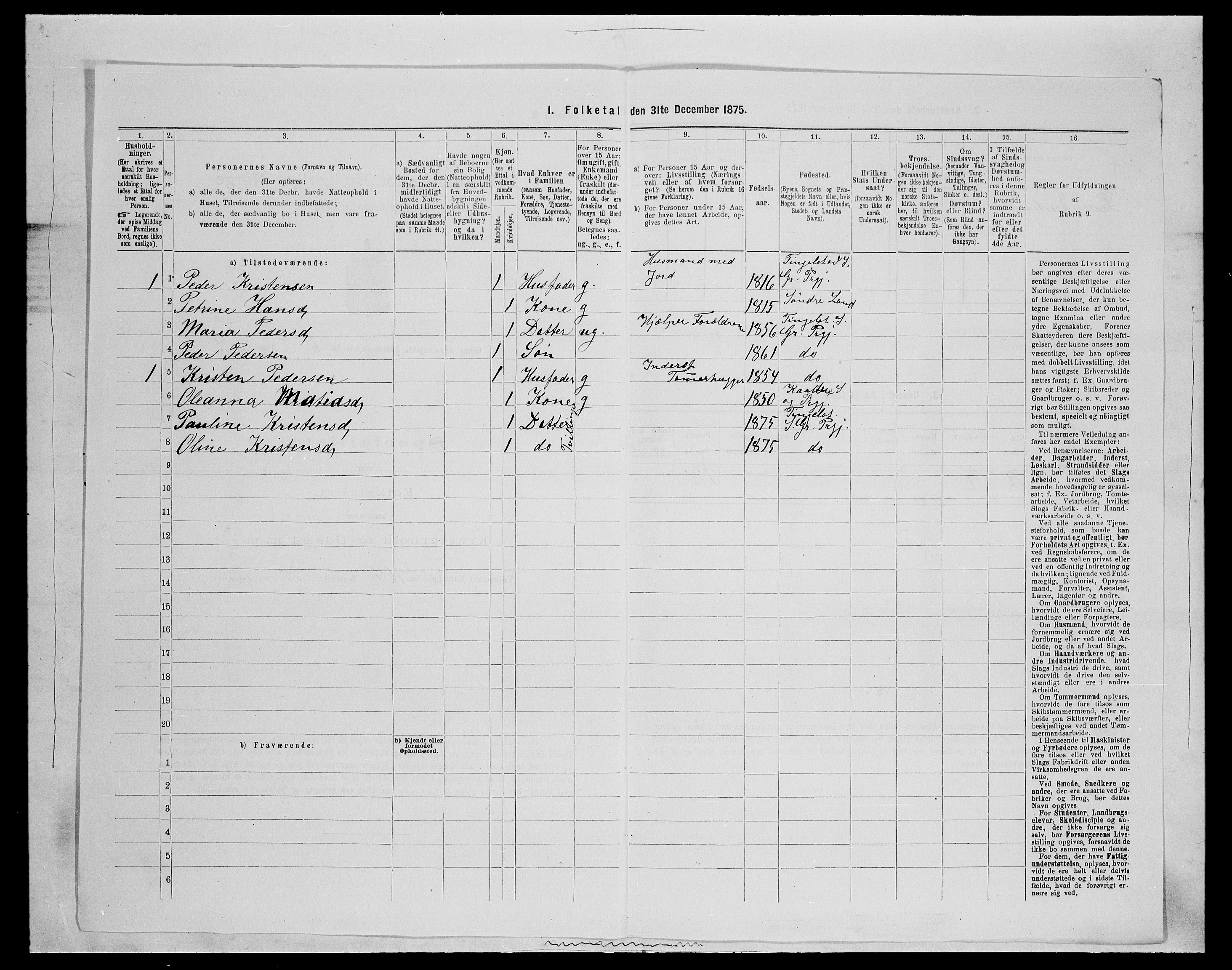SAH, 1875 census for 0534P Gran, 1875, p. 1070