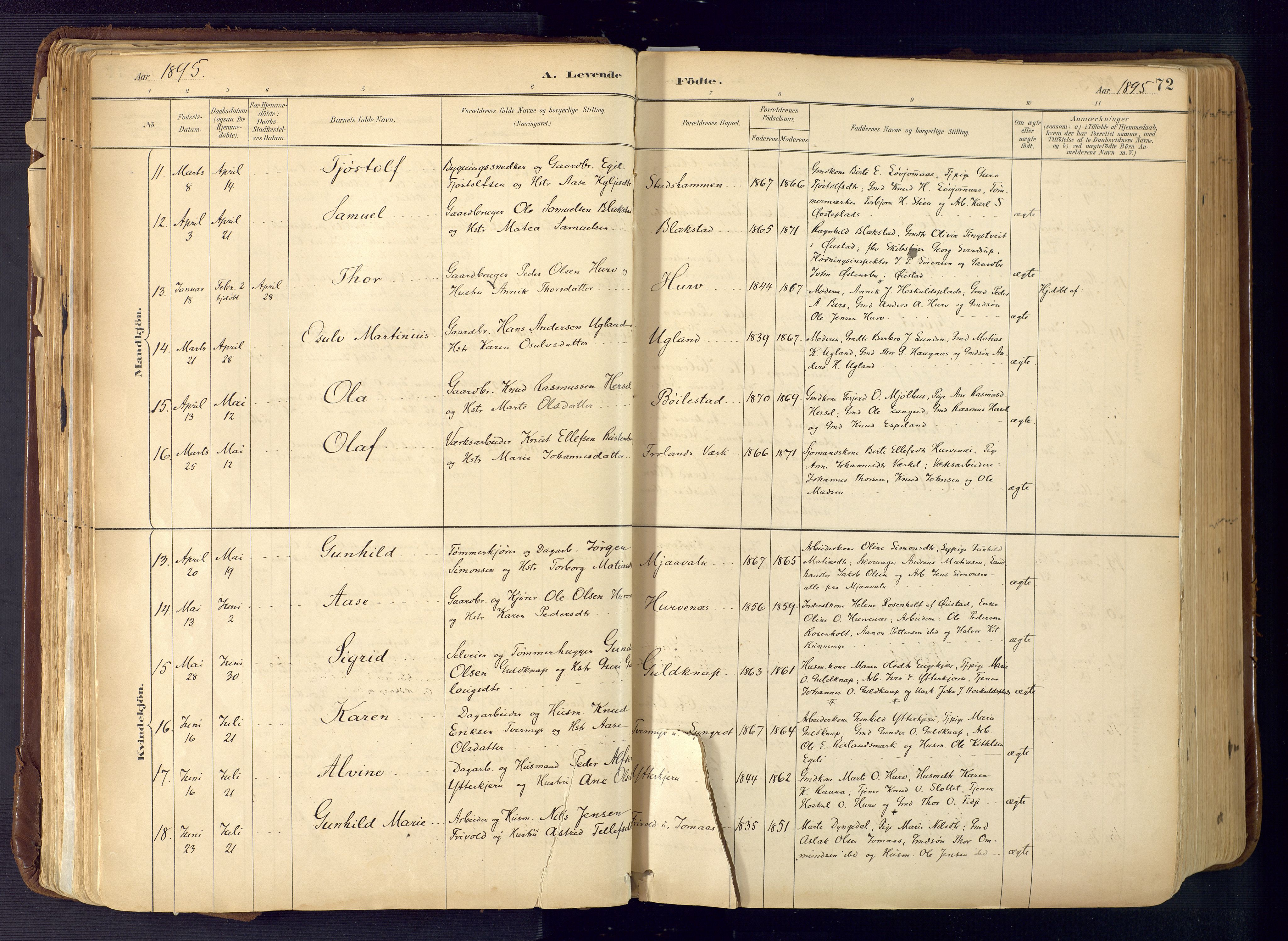 Froland sokneprestkontor, AV/SAK-1111-0013/F/Fa/L0005: Parish register (official) no. A 5, 1882-1921, p. 72