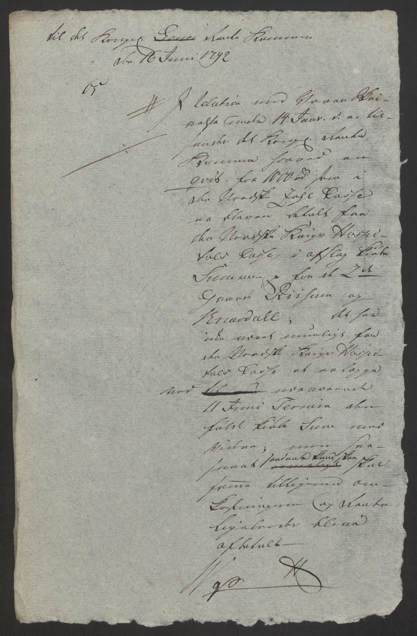 Forsvaret, Den norske kvesthuskasse/krigshospitalkasse, AV/RA-RAFA-1887/F/Fa/L0008: Konsepter, 1790-1793, p. 850