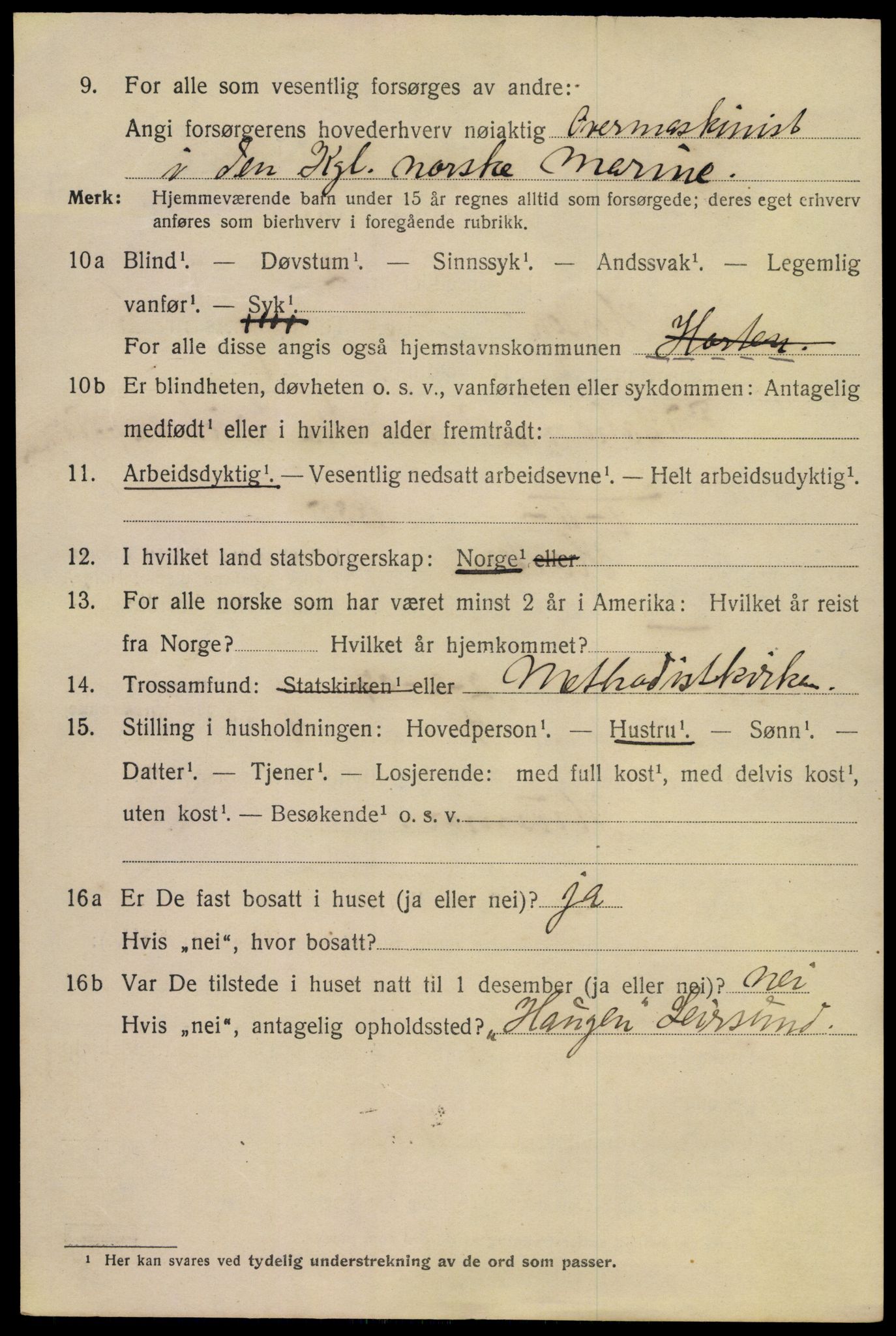 SAKO, 1920 census for Horten, 1920, p. 22282