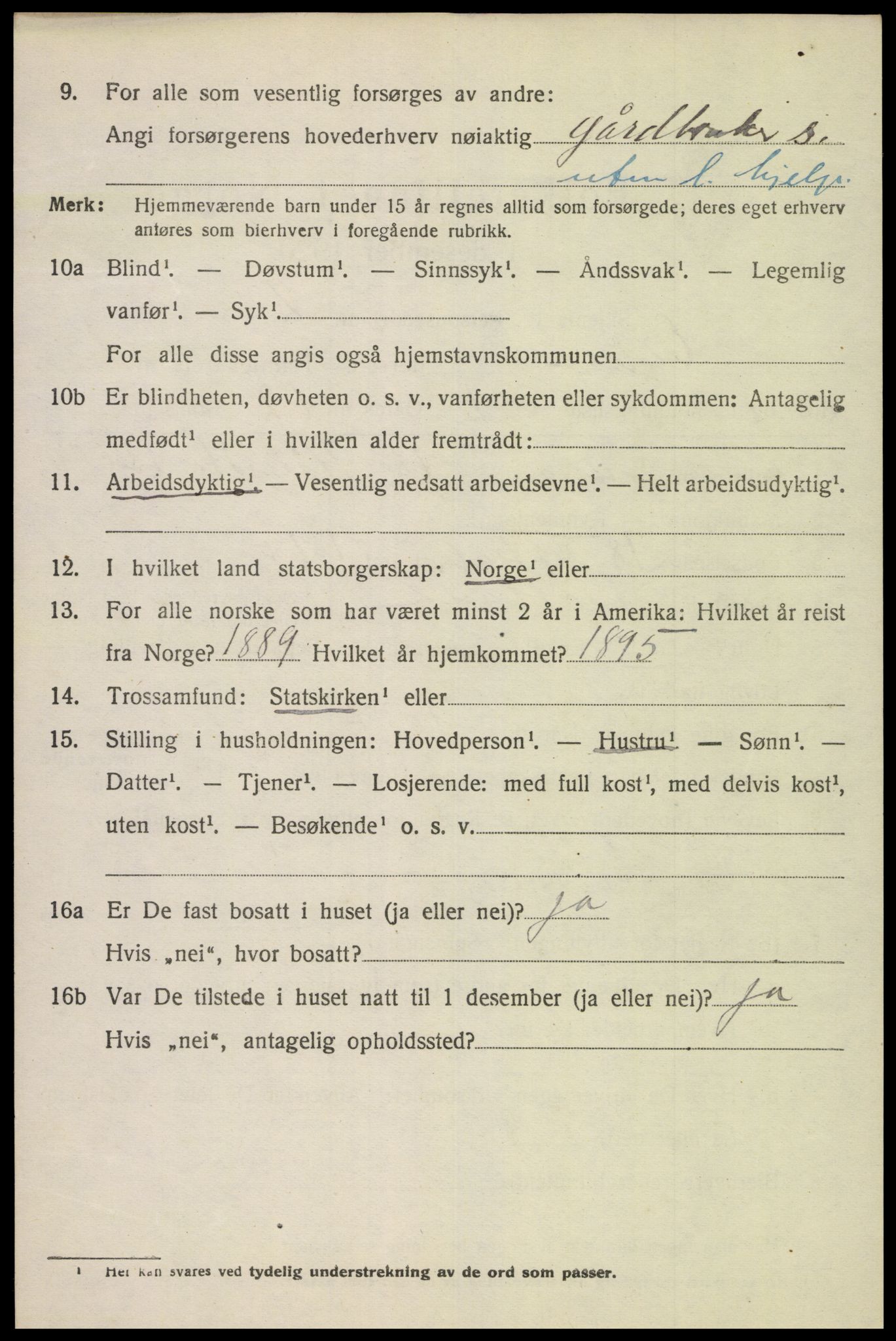 SAK, 1920 census for Eiken, 1920, p. 436