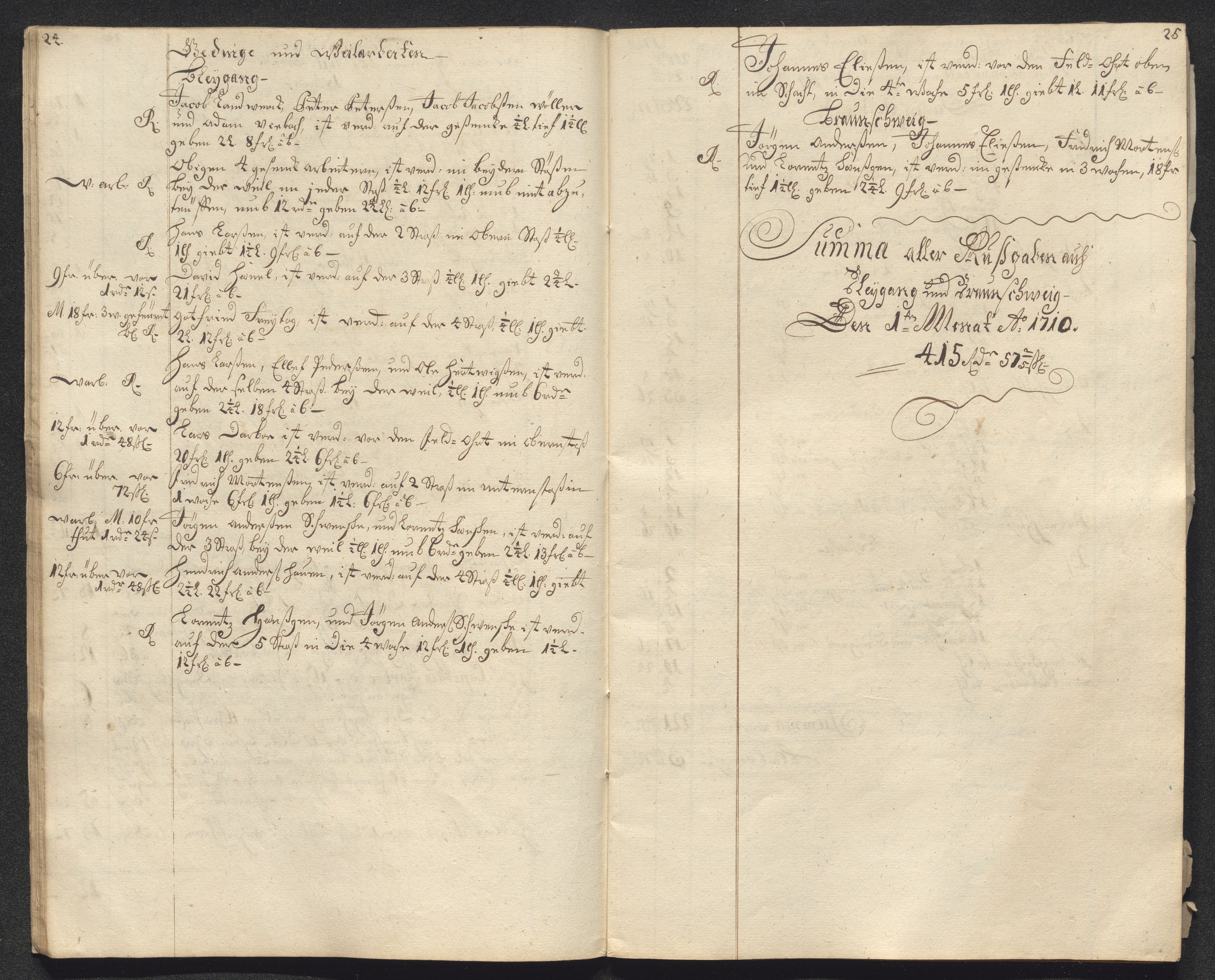 Kongsberg Sølvverk 1623-1816, AV/SAKO-EA-3135/001/D/Dc/Dcd/L0099: Utgiftsregnskap for gruver m.m., 1710, p. 16