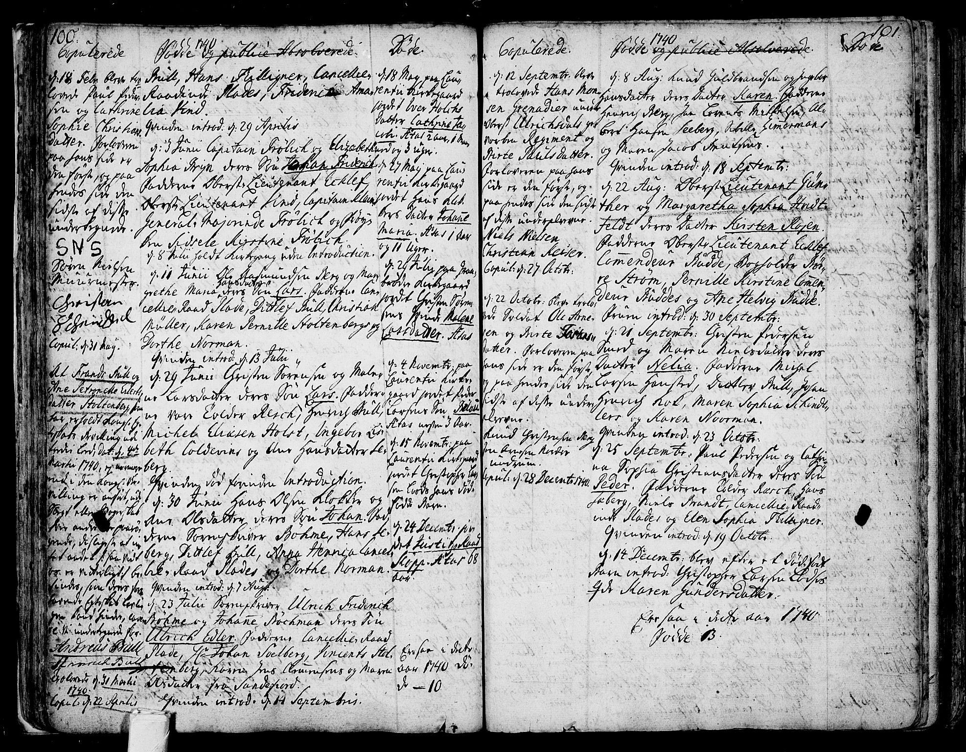 Tønsberg kirkebøker, SAKO/A-330/F/Fb/L0001: Parish register (official) no. II 1, 1690-1796, p. 100-101
