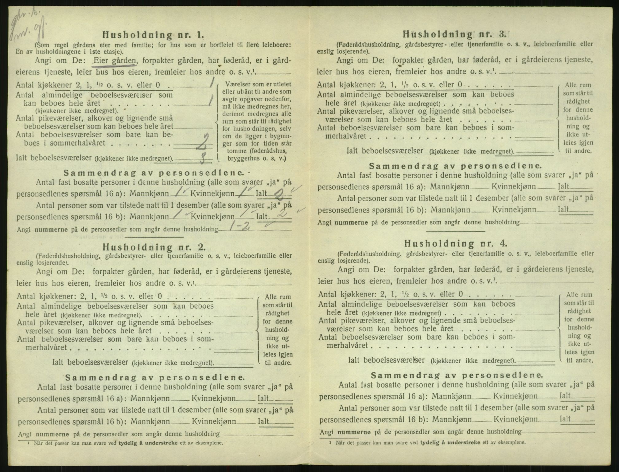 SAK, 1920 census for Øvrebø, 1920, p. 381