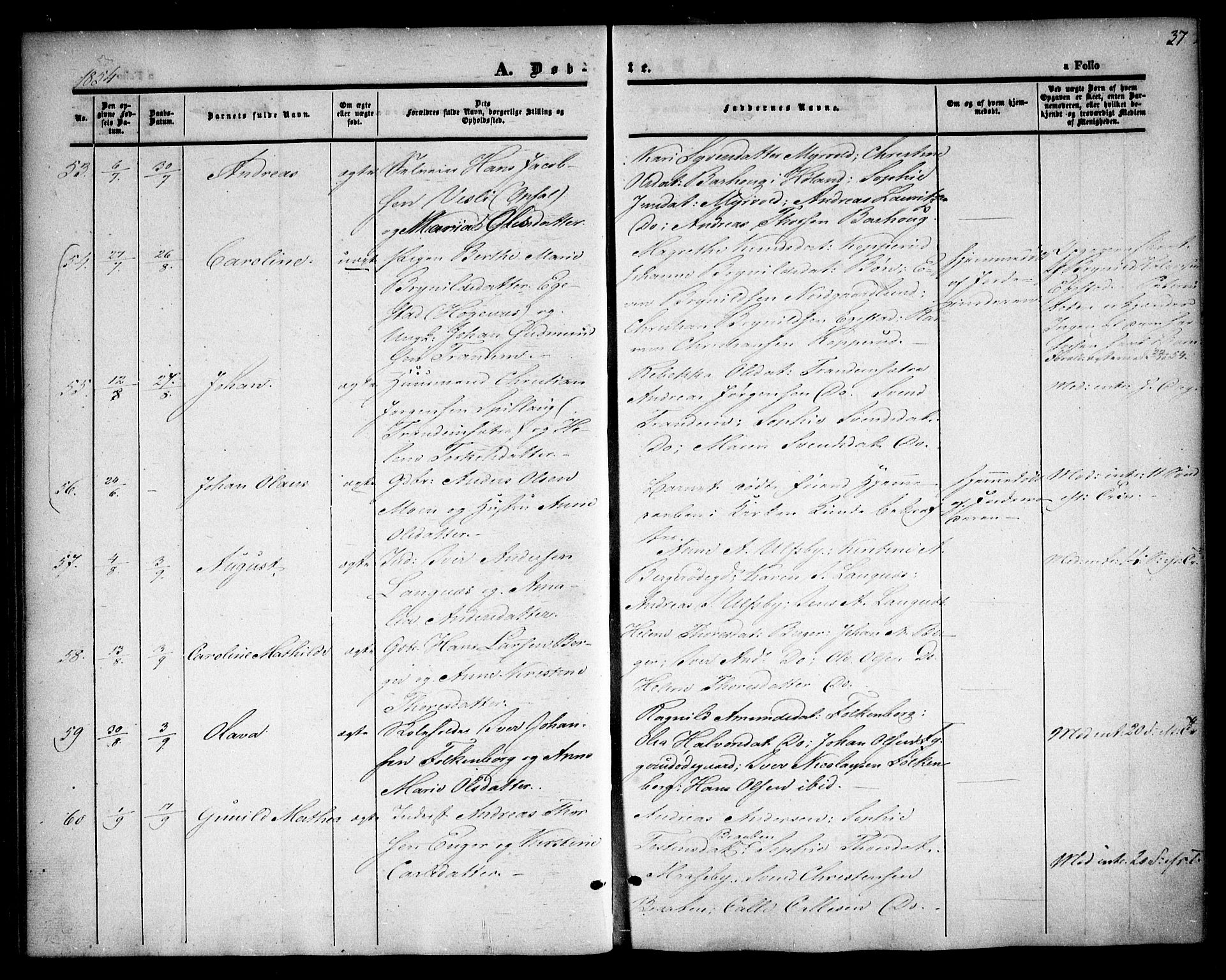 Rødenes prestekontor Kirkebøker, AV/SAO-A-2005/F/Fa/L0006: Parish register (official) no. I 6, 1850-1859, p. 37